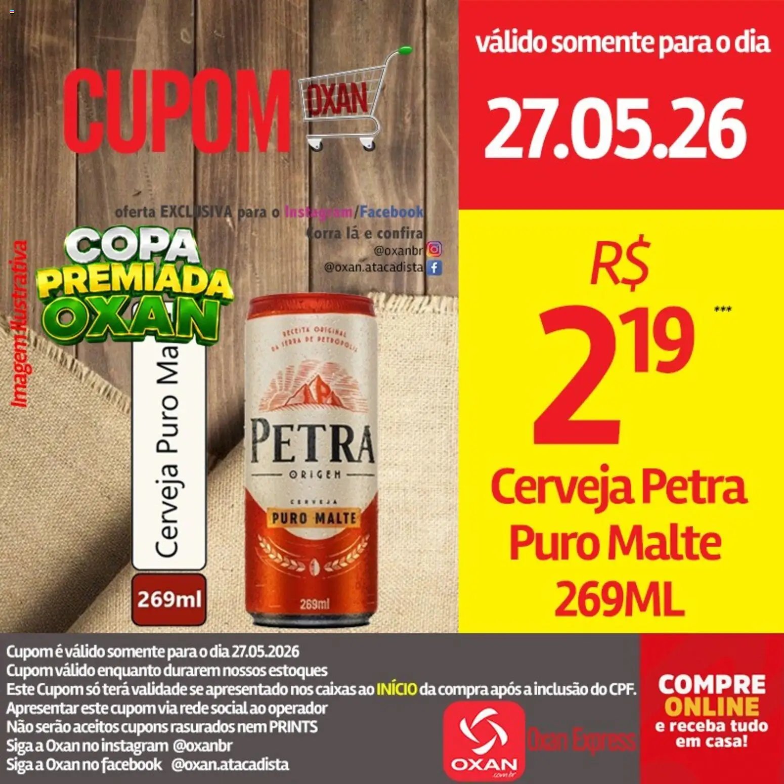 Oxan Atacadista folheto a partir de 27/05/2026 Oxan Atacadista - Ofertas da semana (2026-05-27 - 2026-05-27)