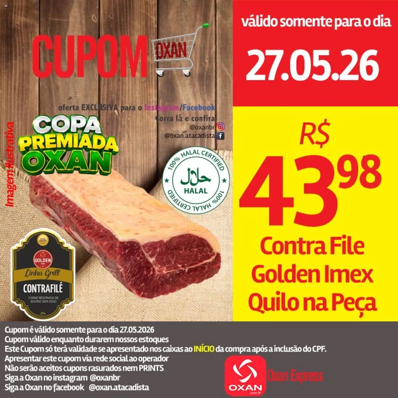 Oxan Atacadista folheto a partir de 27/05/2026 Oxan Atacadista - Ofertas da semana (2026-05-27 - 2026-05-27)