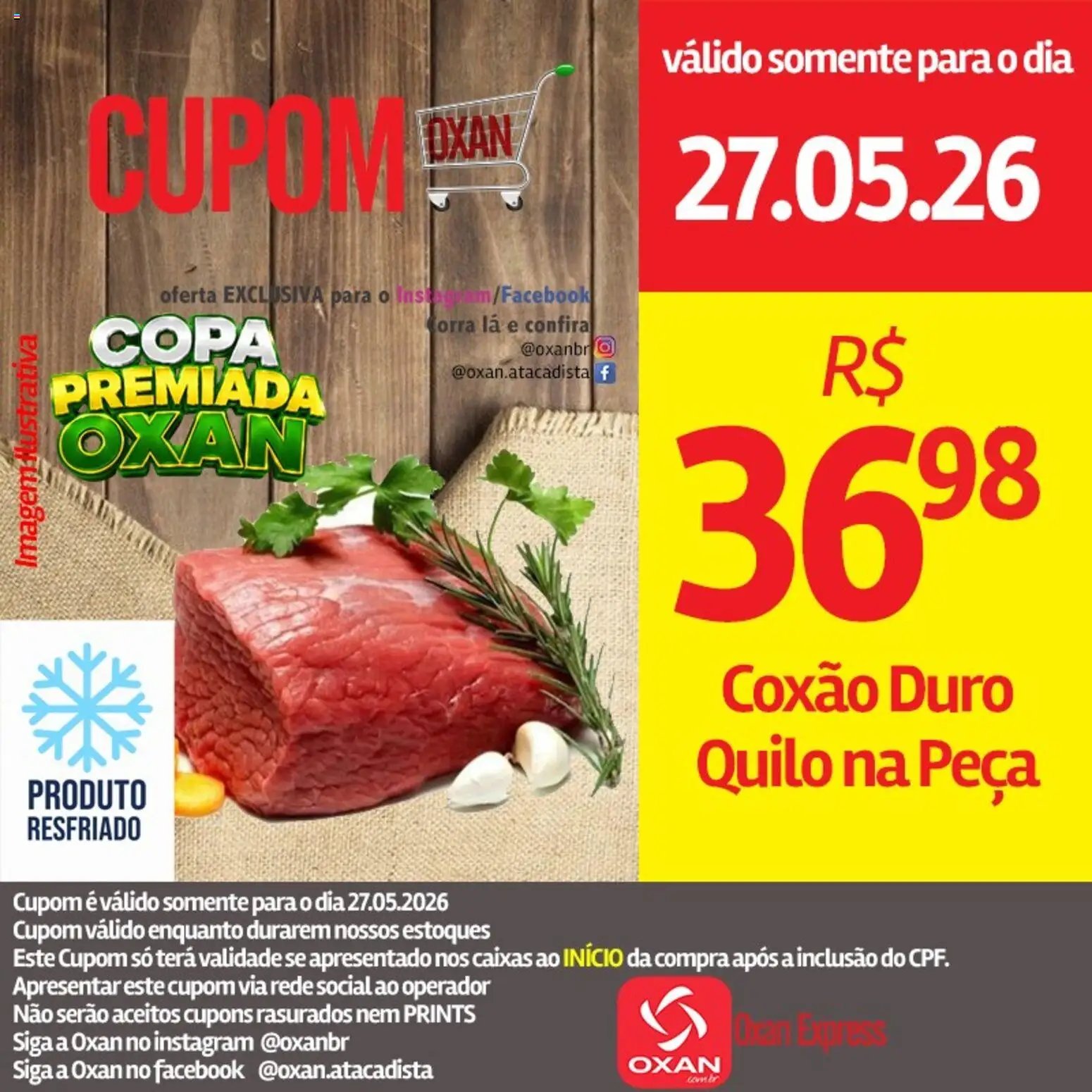 Oxan Atacadista folheto a partir de 27/05/2026 Oxan Atacadista - Ofertas da semana (2026-05-27 - 2026-05-27)