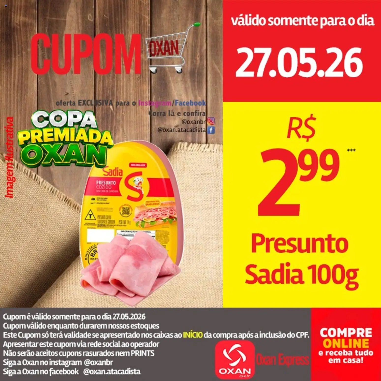 Oxan Atacadista folheto a partir de 27/05/2026 Oxan Atacadista - Ofertas da semana (2026-05-27 - 2026-05-27)