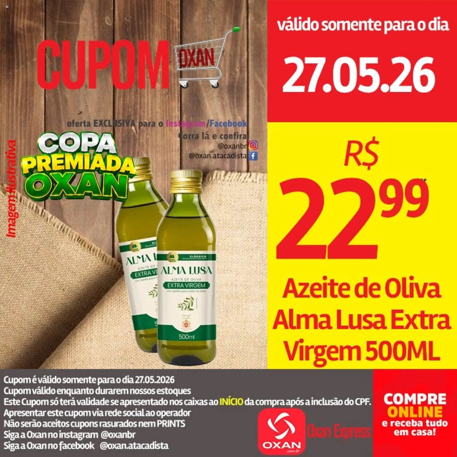 Oxan Atacadista folheto a partir de 27/05/2026 Oxan Atacadista - Ofertas da semana (2026-05-27 - 2026-05-27)