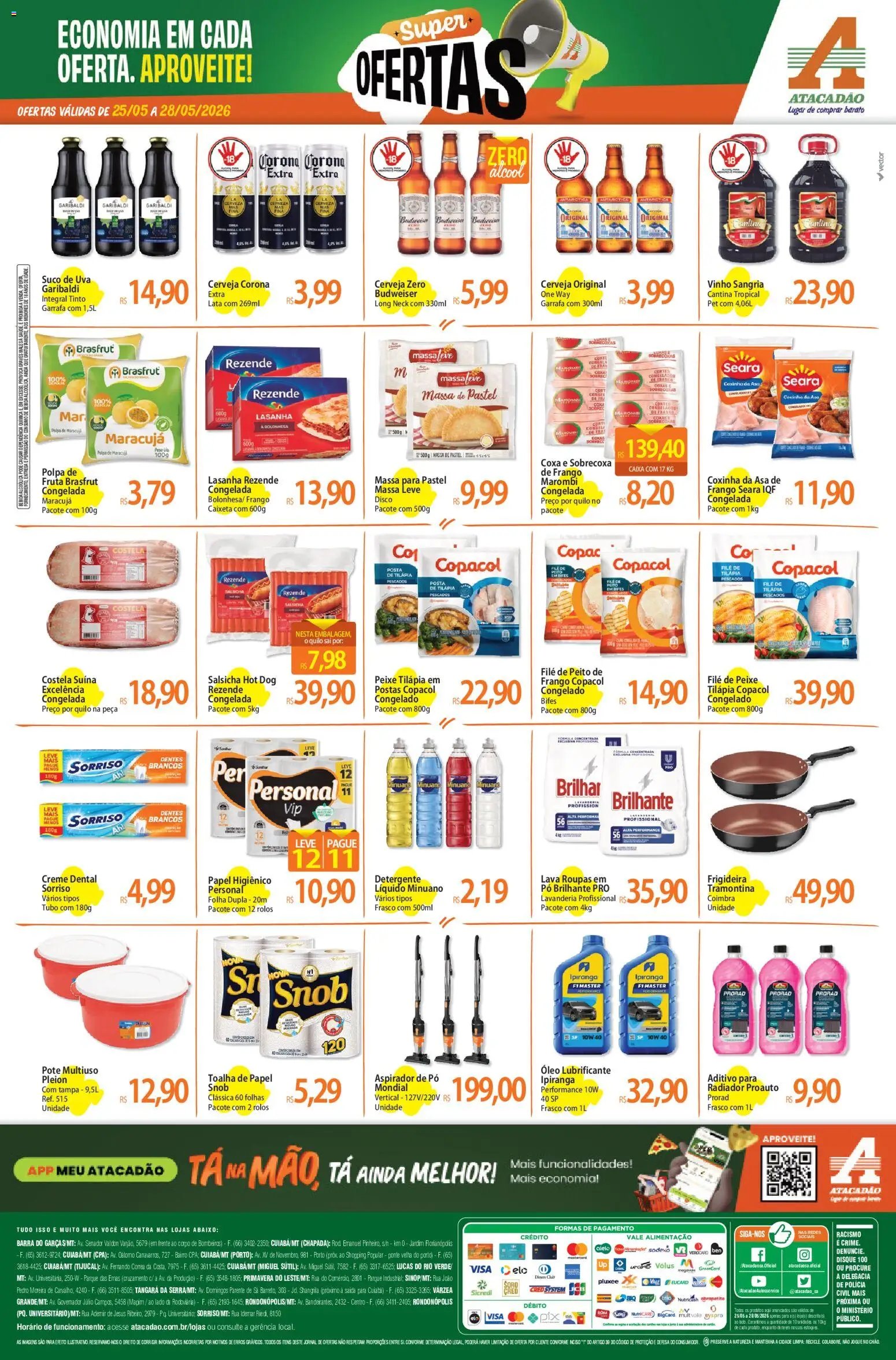 Atacadão folheto a partir de 25/05/2026 Atacadão ofertas - MT (2026-05-25 - 2026-05-28)