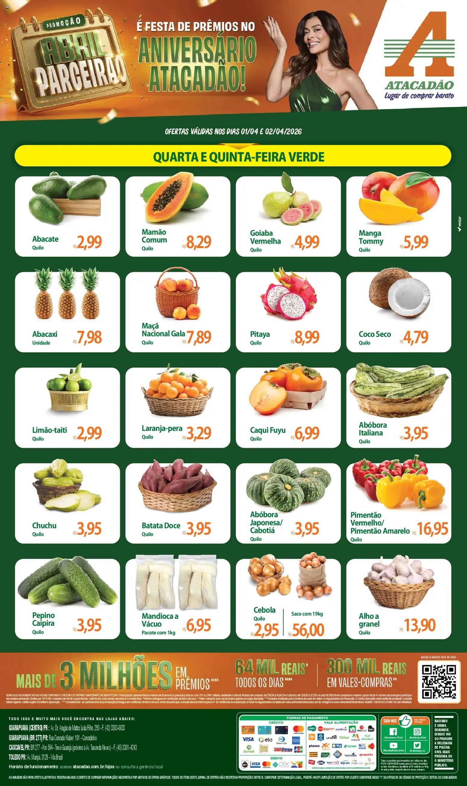 Atacadão folheto a partir de 01/04/2026 Atacadão ofertas - PR (2026-04-01 - 2026-04-02)
