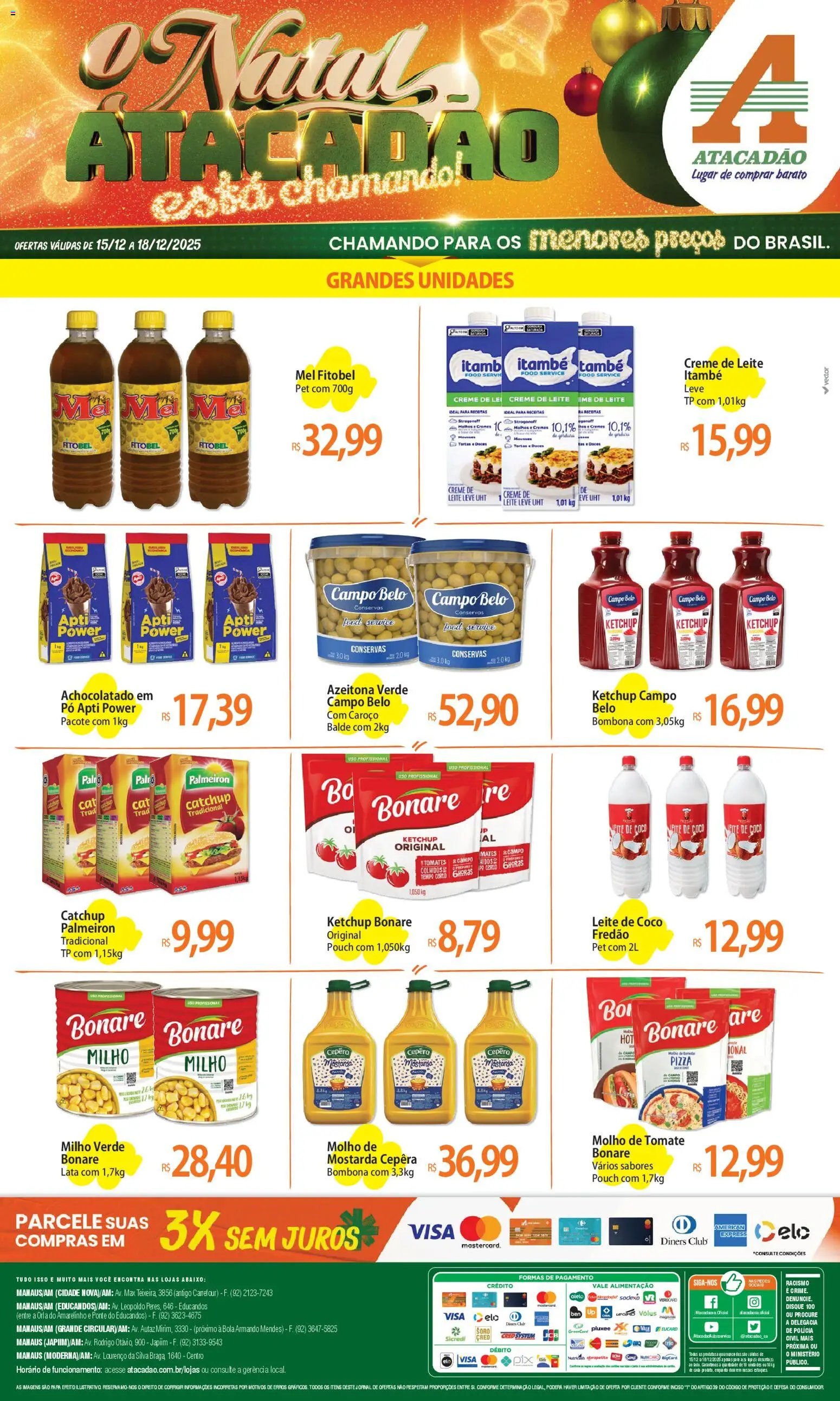 Atacadão folheto a partir de 15/12/2025 Ofertas - AM (2025-12-15 - 2025-12-18)
