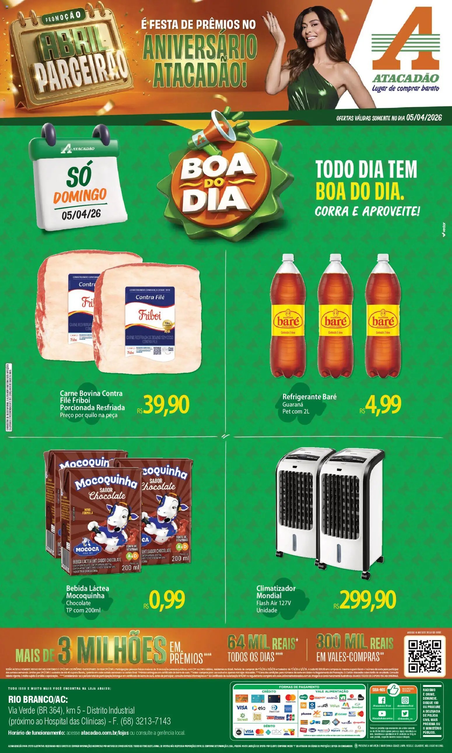 Atacadão folheto a partir de 05/04/2026 Atacadão ofertas - AC (2026-04-05 - 2026-04-05)