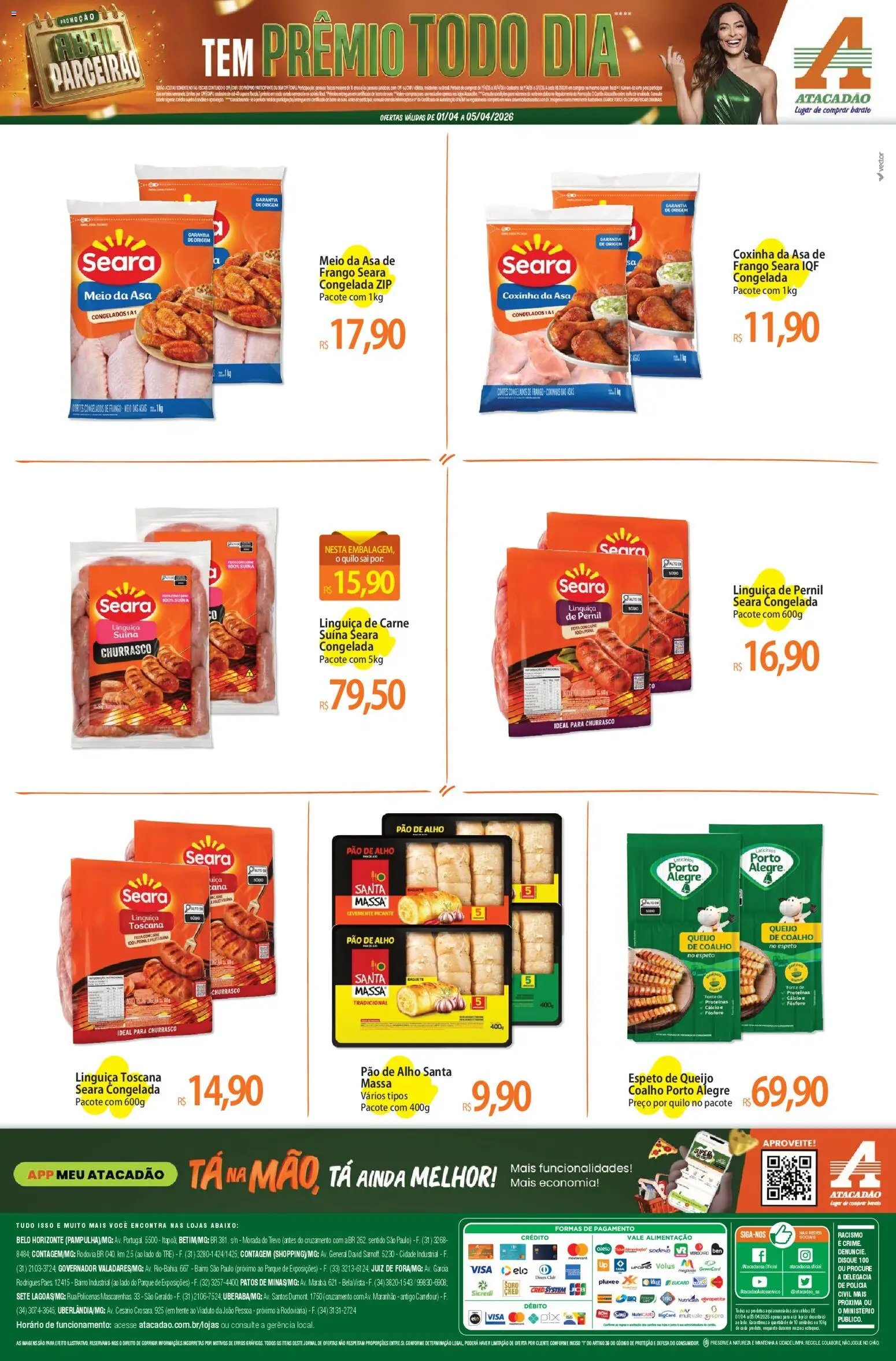 Atacadão folheto a partir de 01/04/2026 Atacadão ofertas - MG (2026-04-01 - 2026-04-05)