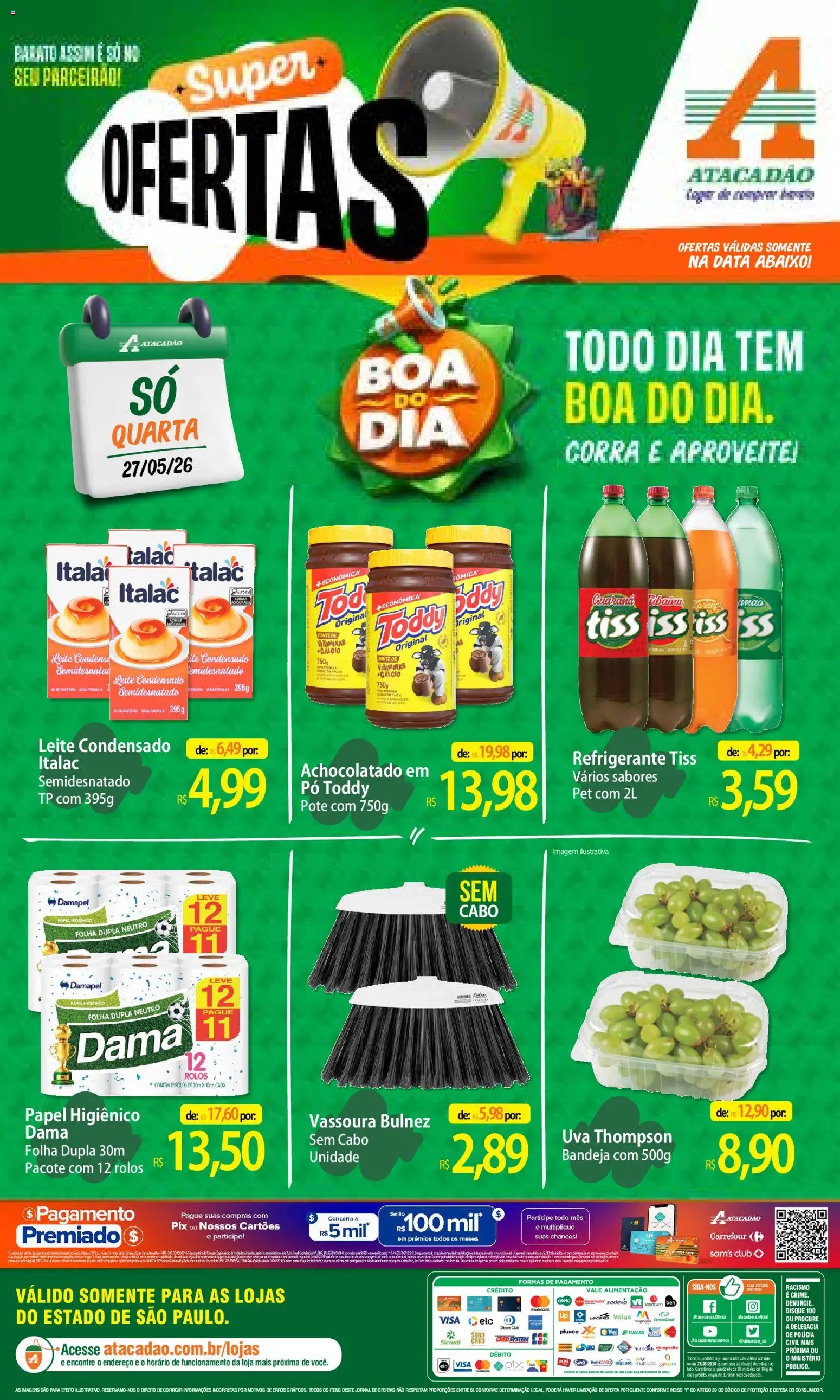 Atacadão folheto a partir de 27/05/2026 Atacadão ofertas - SP (2026-05-27 - 2026-05-27)