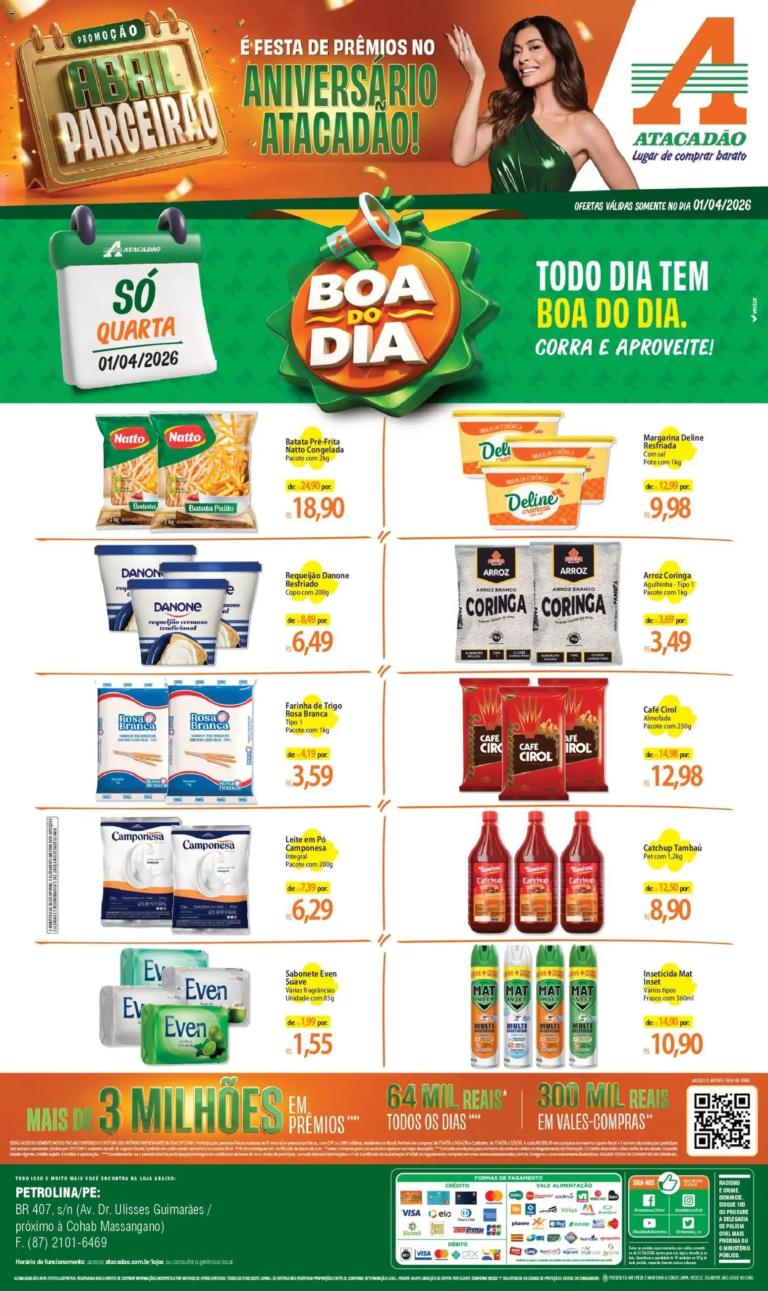 Atacadão folheto a partir de 01/04/2026 Atacadão ofertas - PE (2026-04-01 - 2026-04-01)