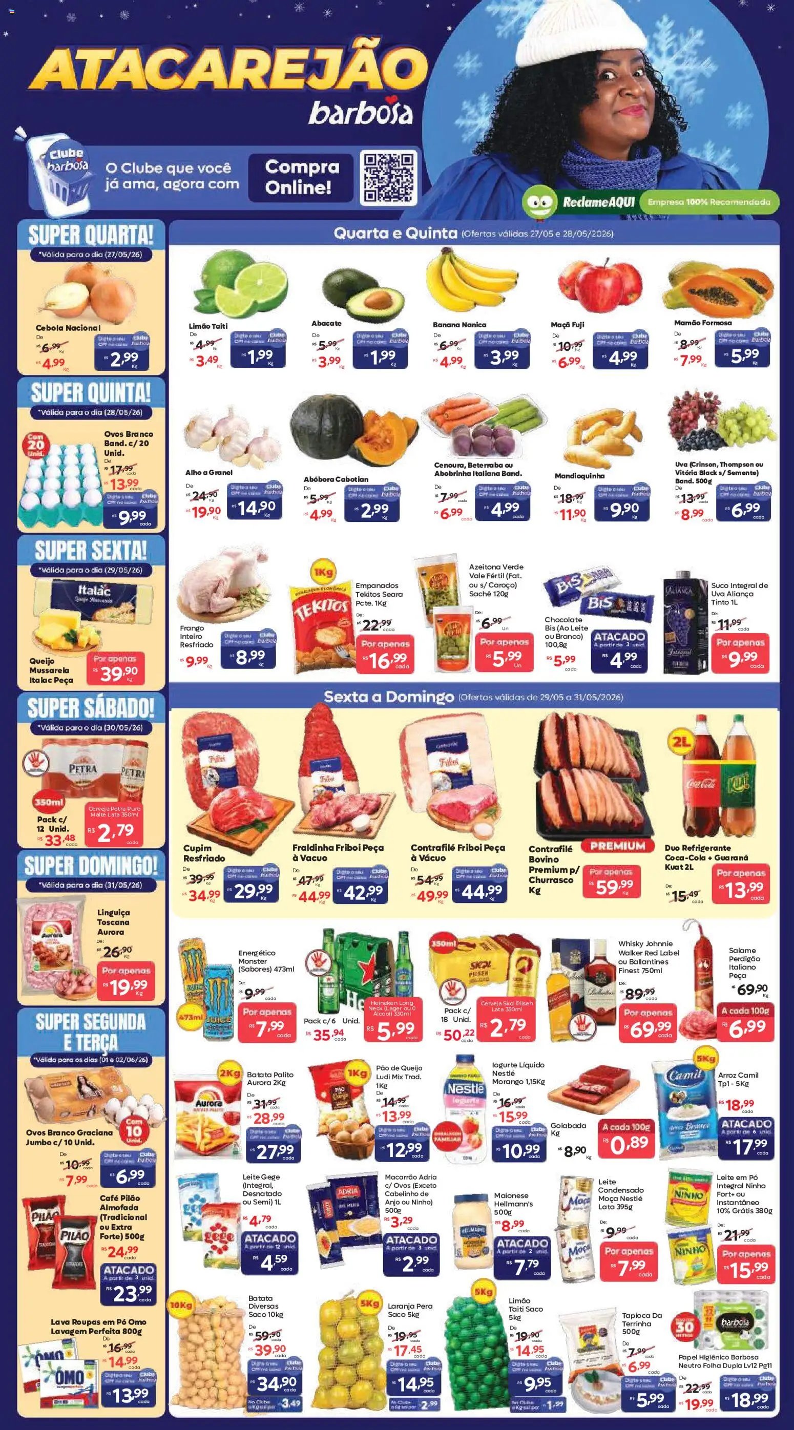 Barbosa Supermercados folheto a partir de 27/05/2026 Barbosa Supermercados - Ofertas da semana (2026-05-27 - 2026-06-02)
