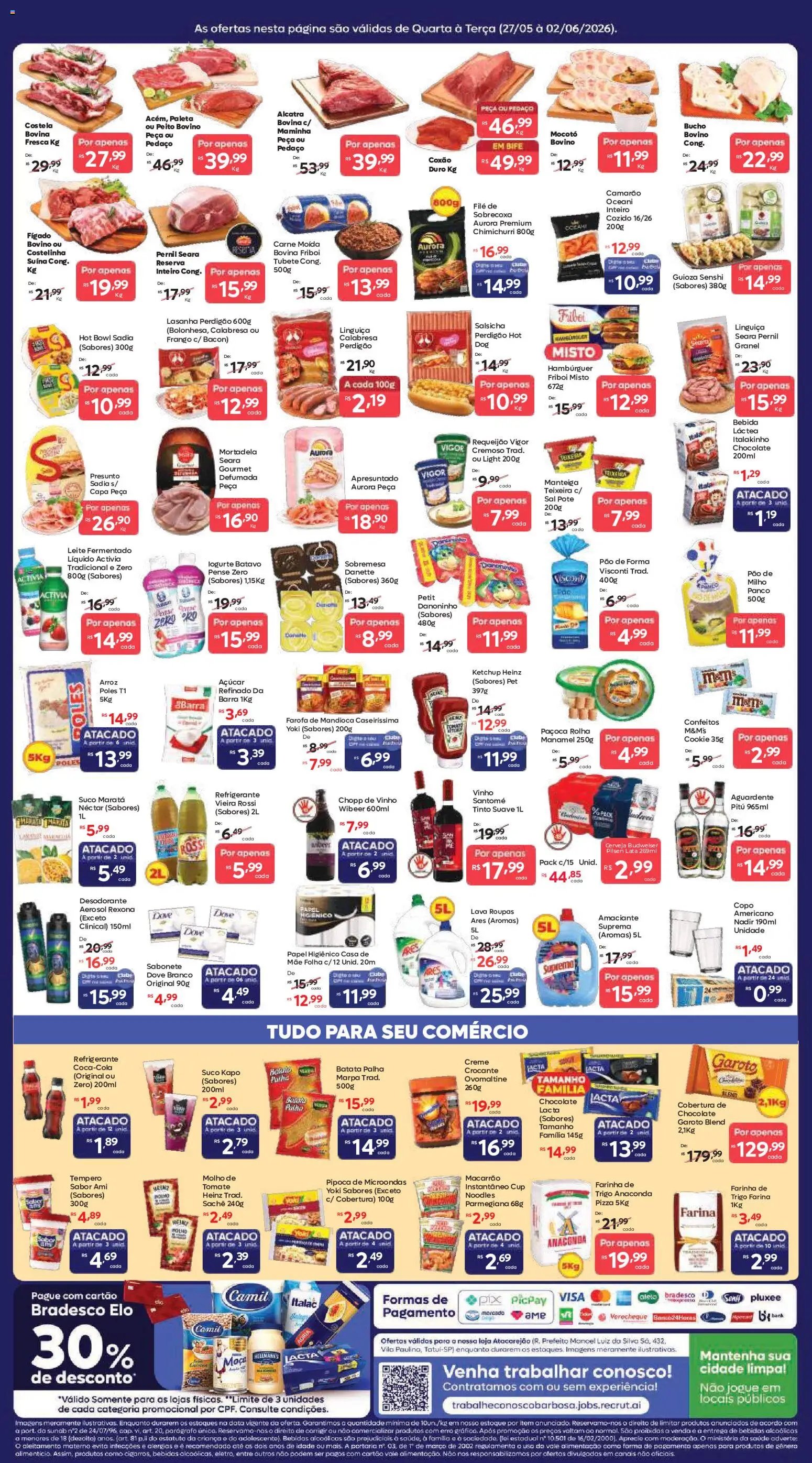 Barbosa Supermercados folheto a partir de 27/05/2026 Barbosa Supermercados - Ofertas da semana (2026-05-27 - 2026-06-02)
