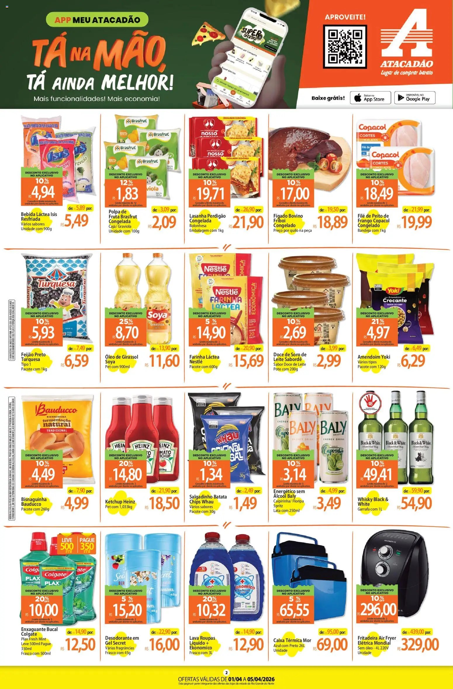 Atacadão folheto a partir de 01/04/2026 Atacadão ofertas - RN (2026-04-01 - 2026-04-05)