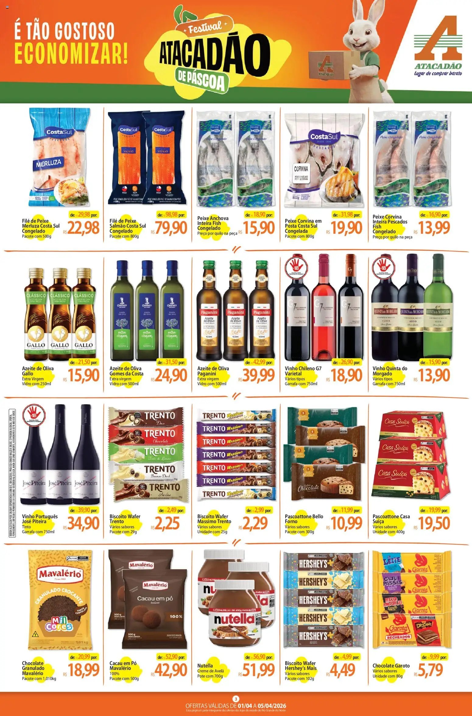 Atacadão folheto a partir de 01/04/2026 Atacadão ofertas - RN (2026-04-01 - 2026-04-05)