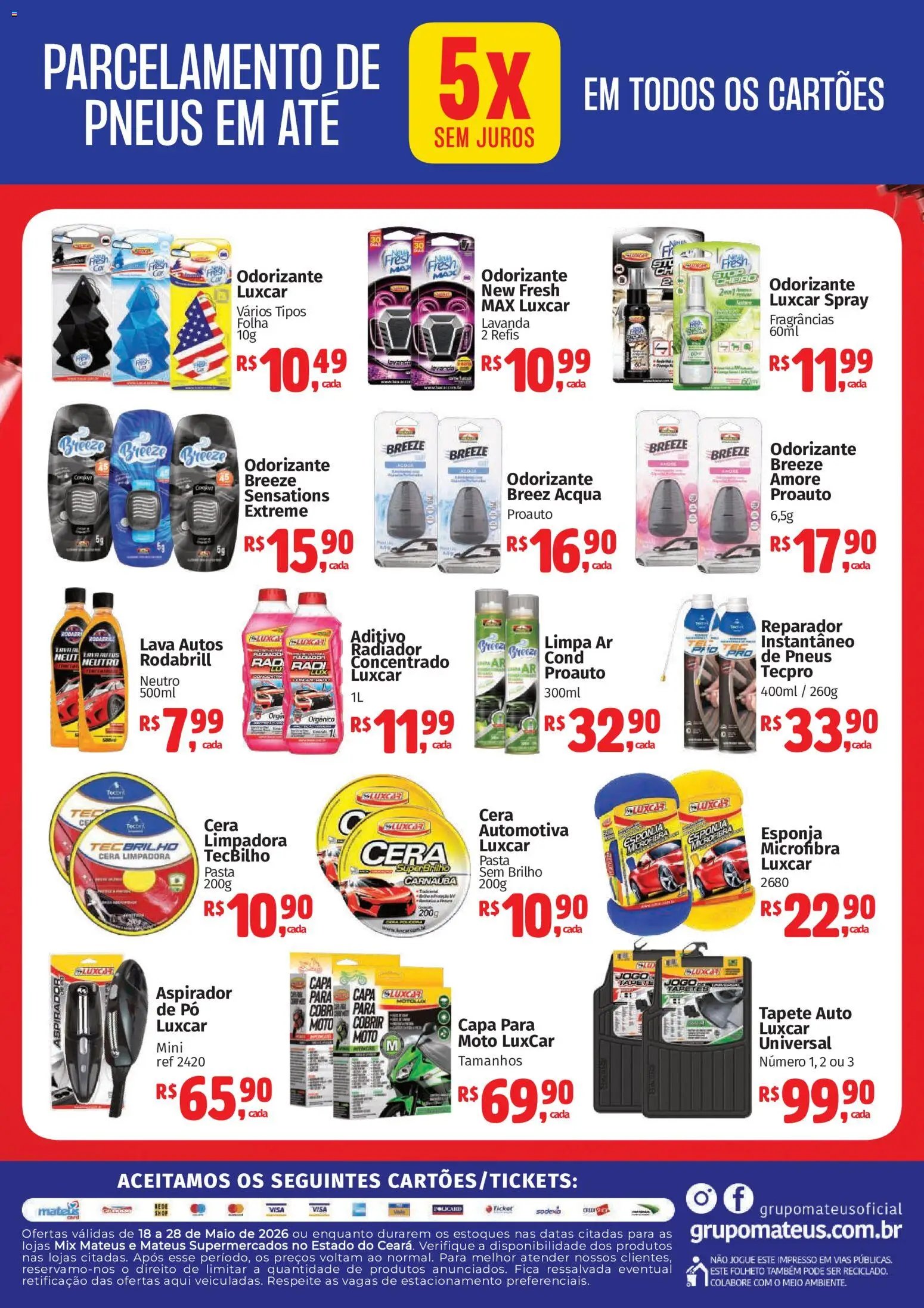 Mateus folheto a partir de 18/05/2026 Mateus ofertas Excluisivo Automotivo (2026-05-18 - 2026-05-28)