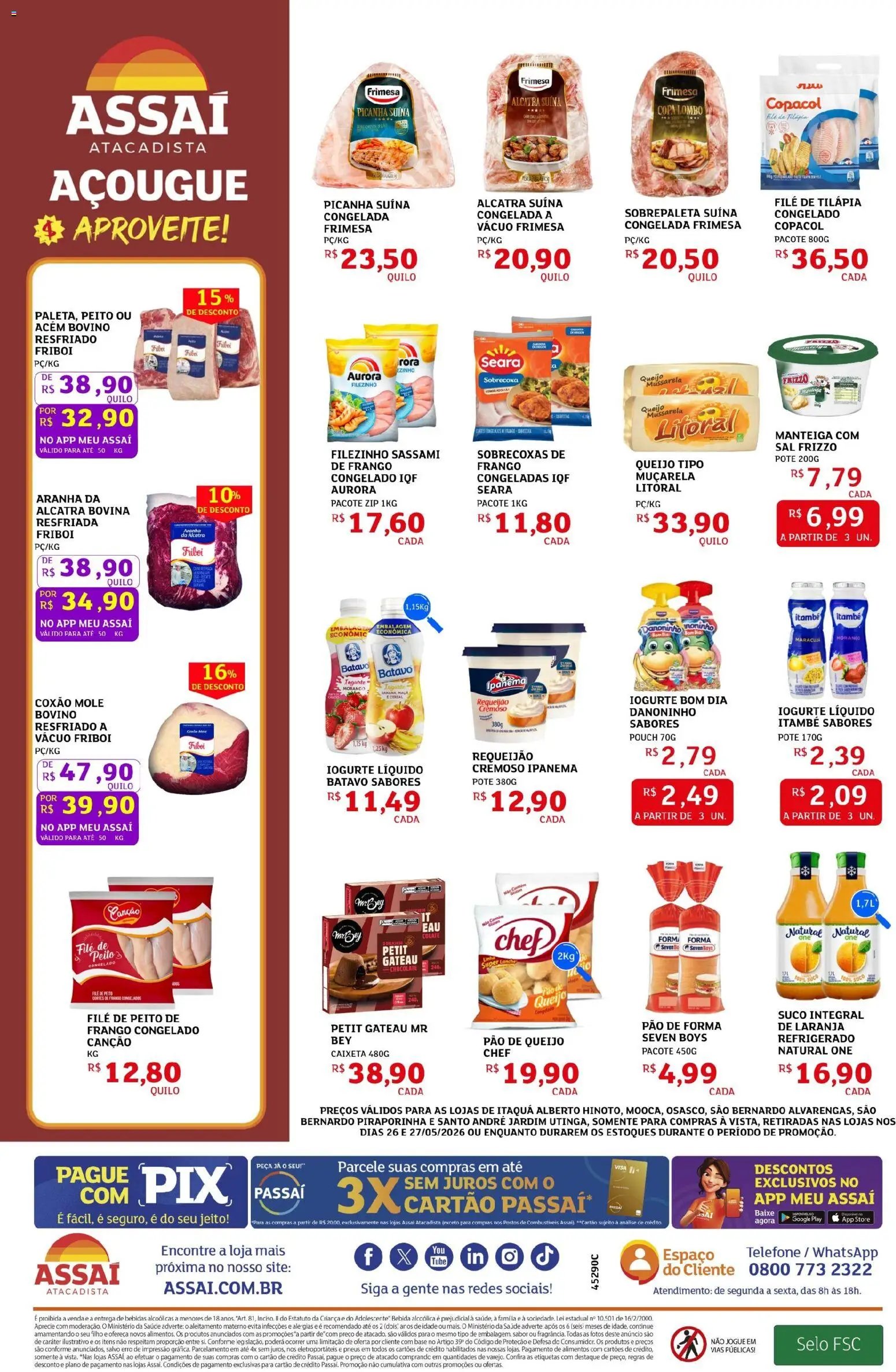 Assaí Atacadista folheto a partir de 26/05/2026 Assaí Atacadista ofertas - SP (2026-05-26 - 2026-05-27)