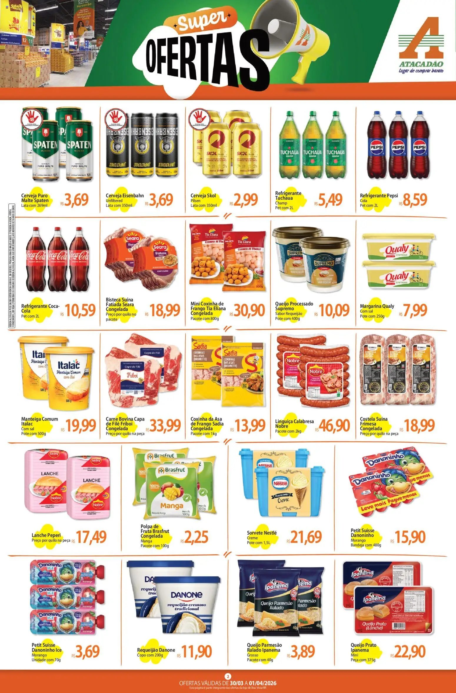 Atacadão folheto a partir de 30/03/2026 Atacadão ofertas - RR (2026-03-30 - 2026-04-01)