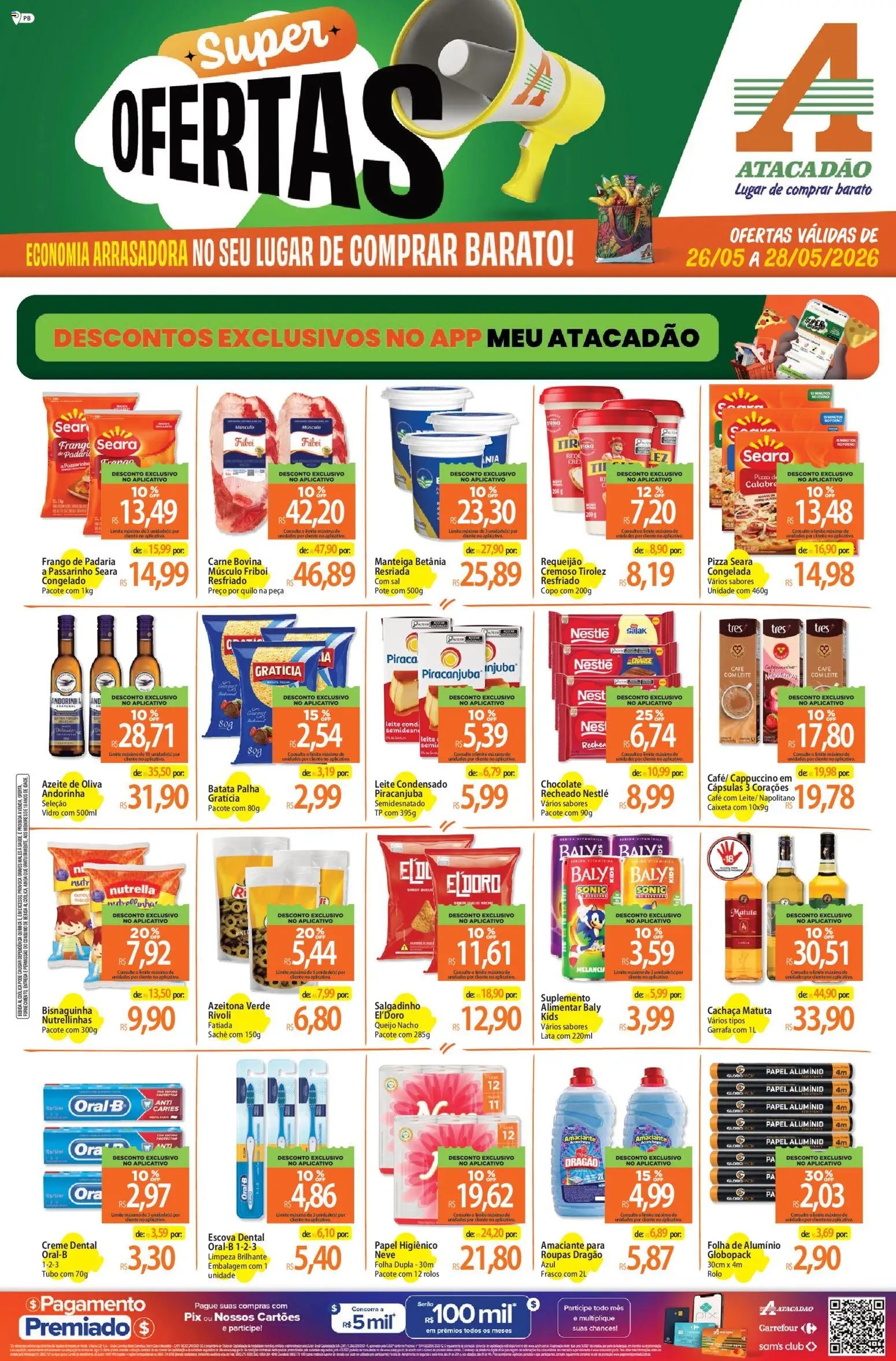 Atacadão folheto a partir de 26/05/2026 Atacadão ofertas - PB (2026-05-26 - 2026-05-28)