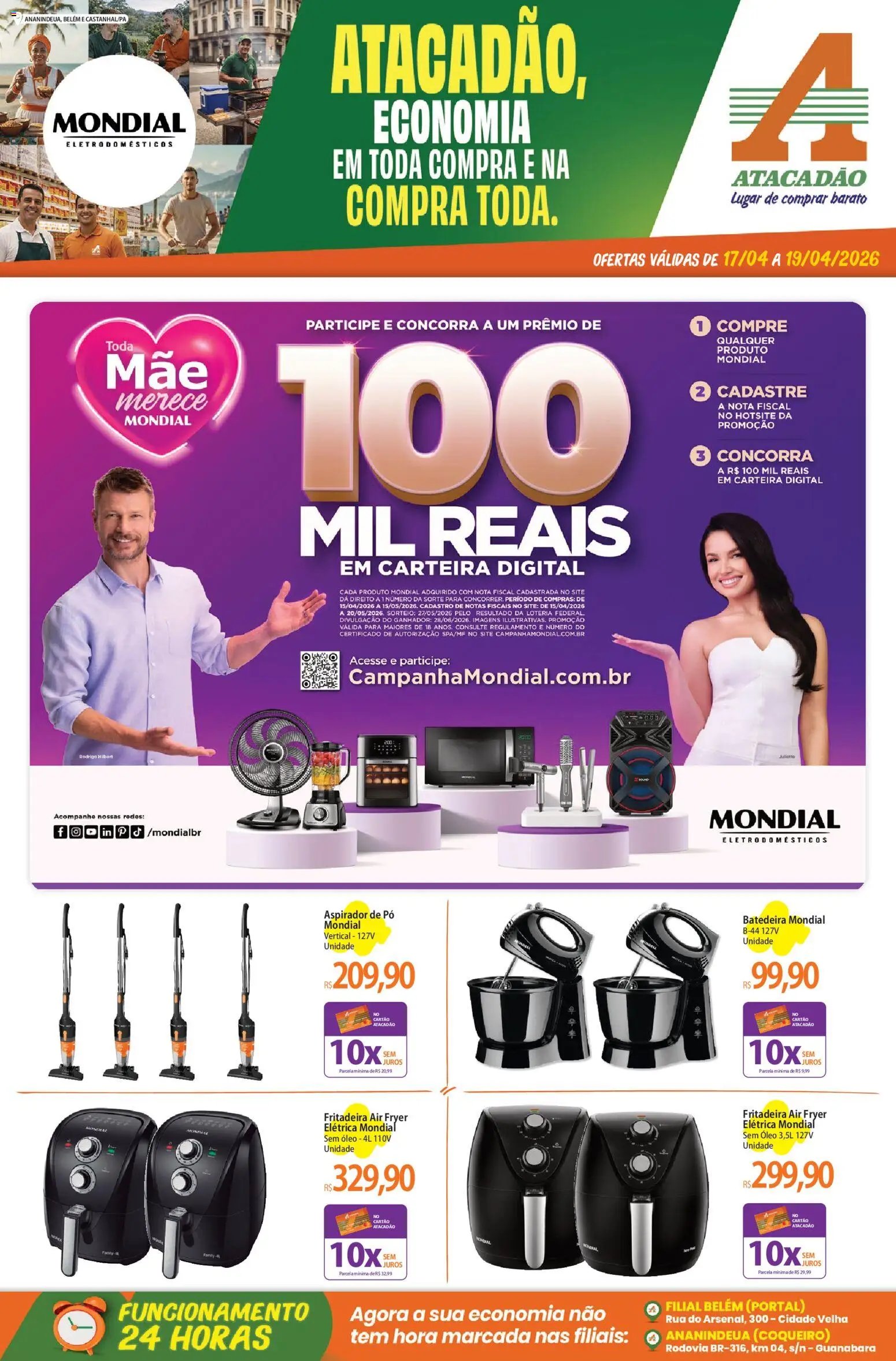 Atacadão folheto a partir de 17/04/2026 Atacadão ofertas - PA (2026-04-17 - 2026-04-19)
