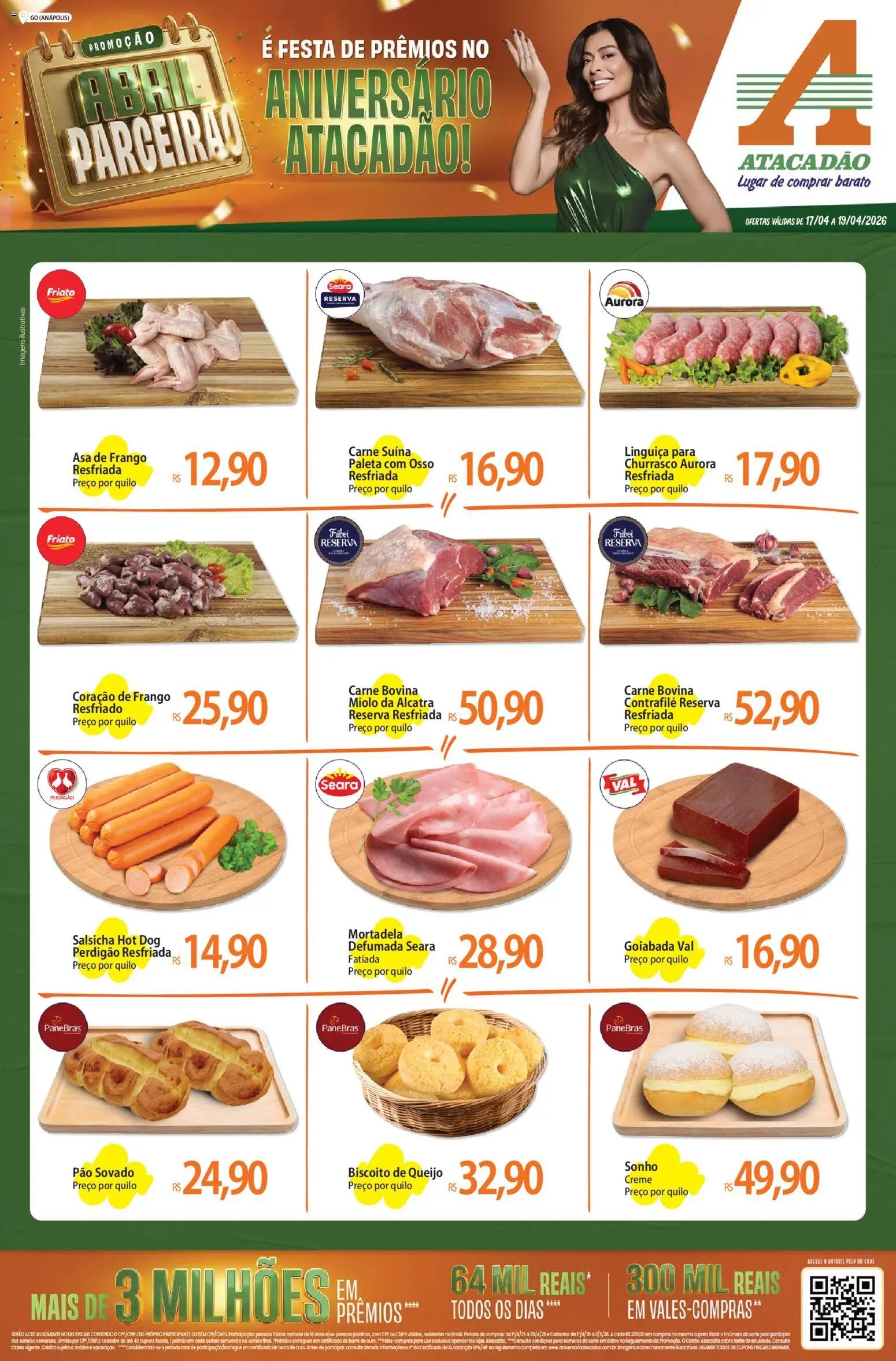 Atacadão folheto a partir de 17/04/2026 Atacadão ofertas - GO (2026-04-17 - 2026-04-19)