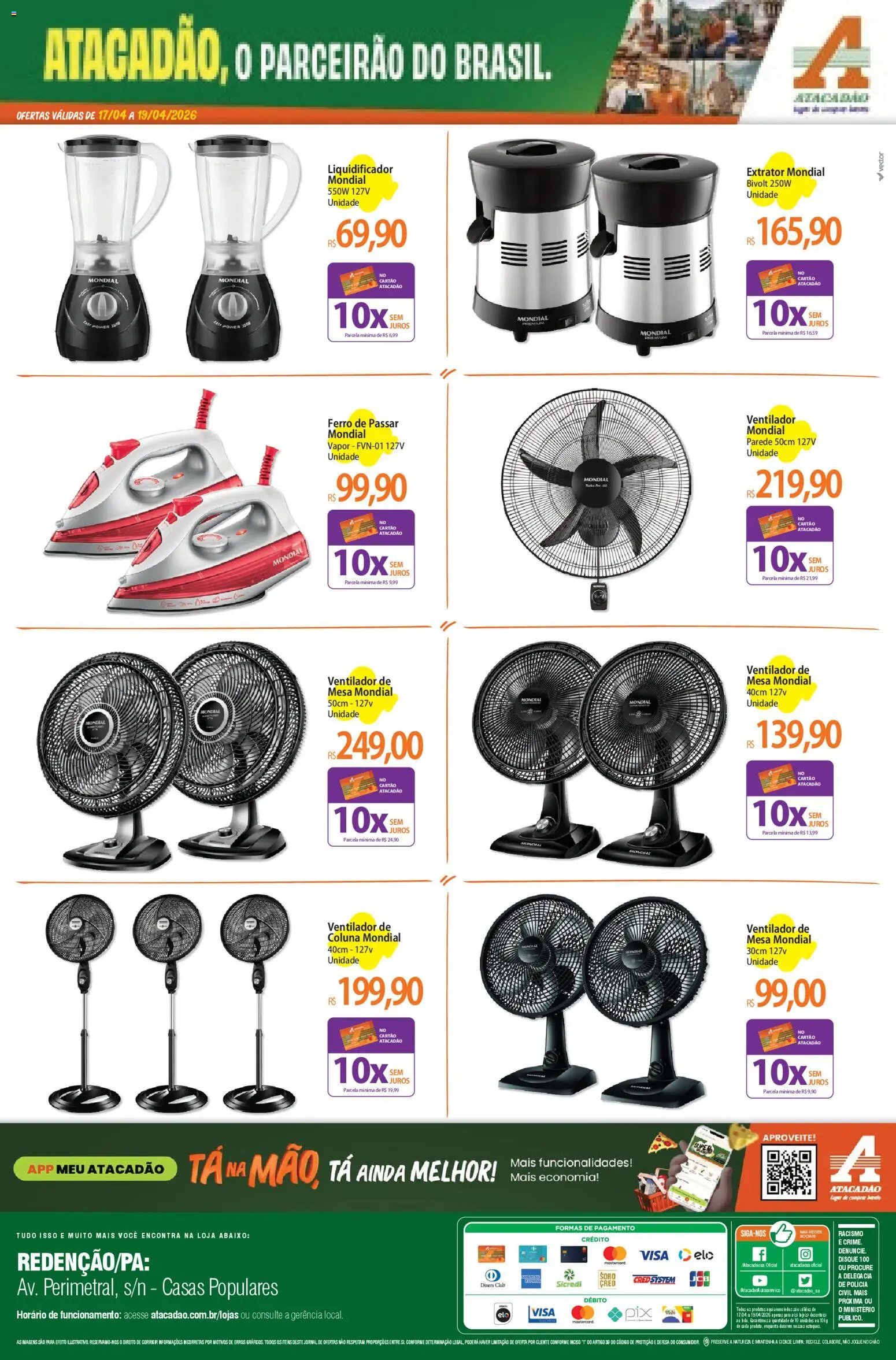 Atacadão folheto a partir de 17/04/2026 Atacadão ofertas - PA (2026-04-17 - 2026-04-19)