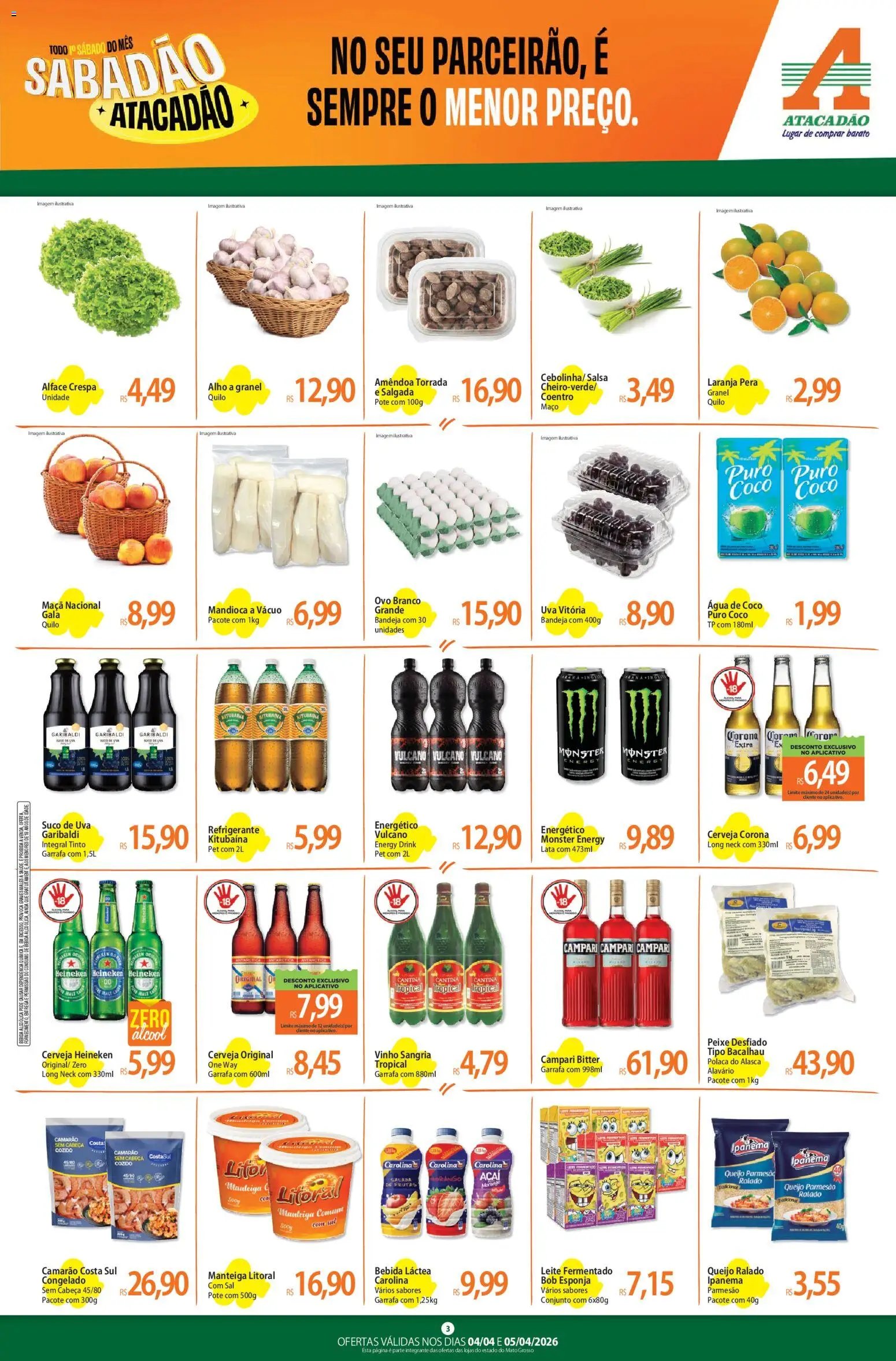 Atacadão folheto a partir de 04/04/2026 Atacadão ofertas - MT (2026-04-04 - 2026-04-05)