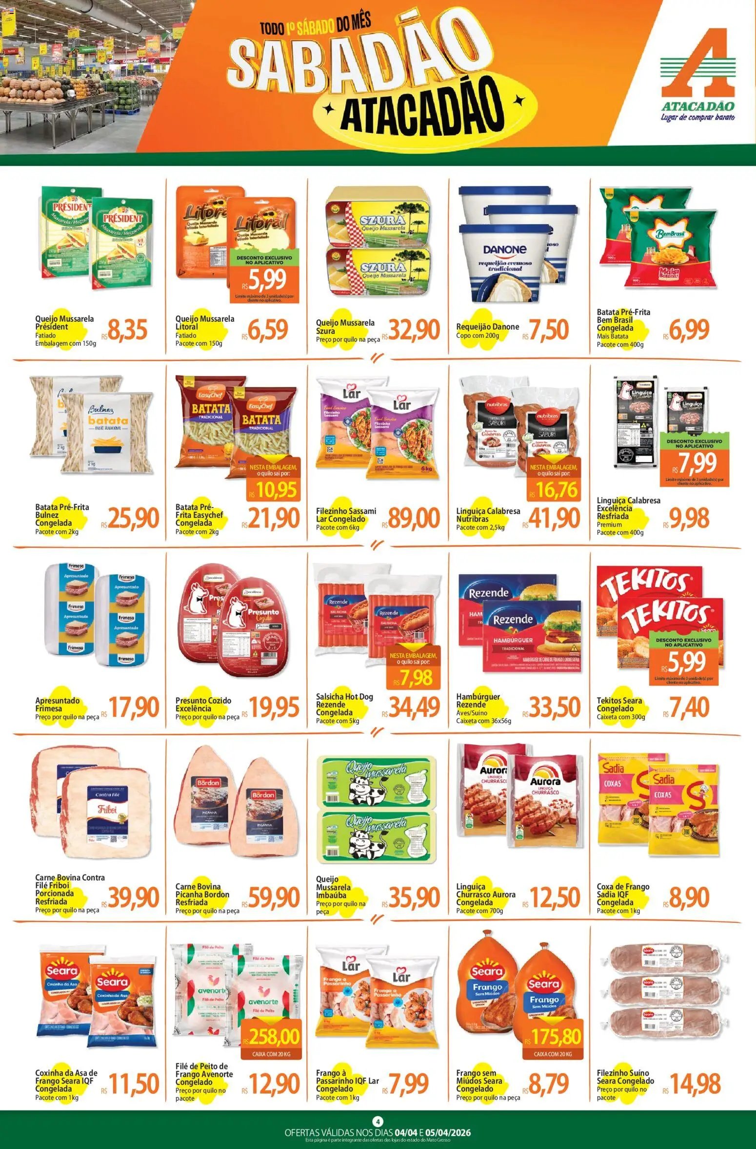 Atacadão folheto a partir de 04/04/2026 Atacadão ofertas - MT (2026-04-04 - 2026-04-05)