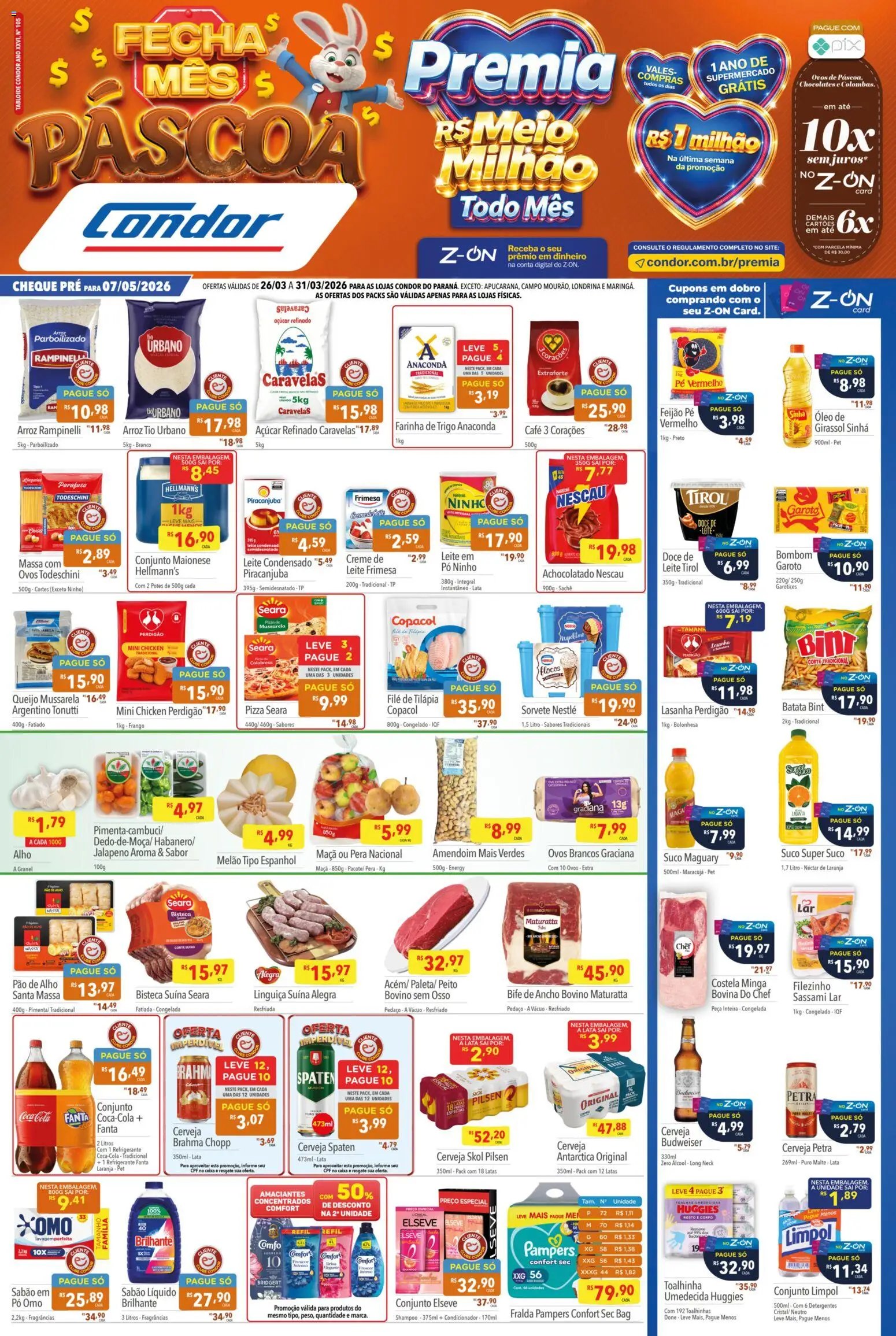 Supermercados Condor folheto a partir de 26/03/2026 Supermercados Condor - Ofertas da semana (2026-03-26 - 2026-05-31)
