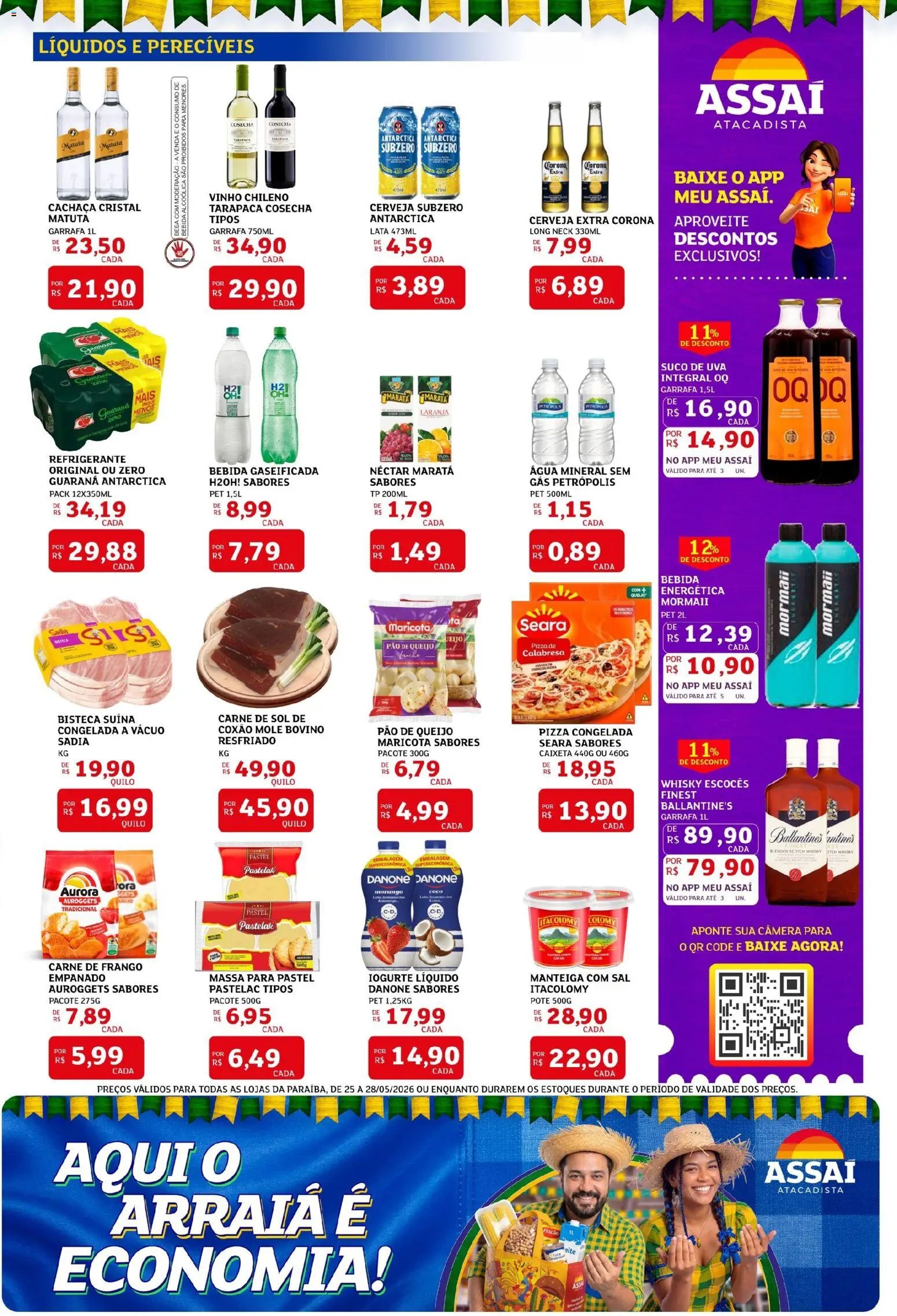 Assaí Atacadista folheto a partir de 25/05/2026 Assaí Atacadista ofertas - PB (2026-05-25 - 2026-05-28)