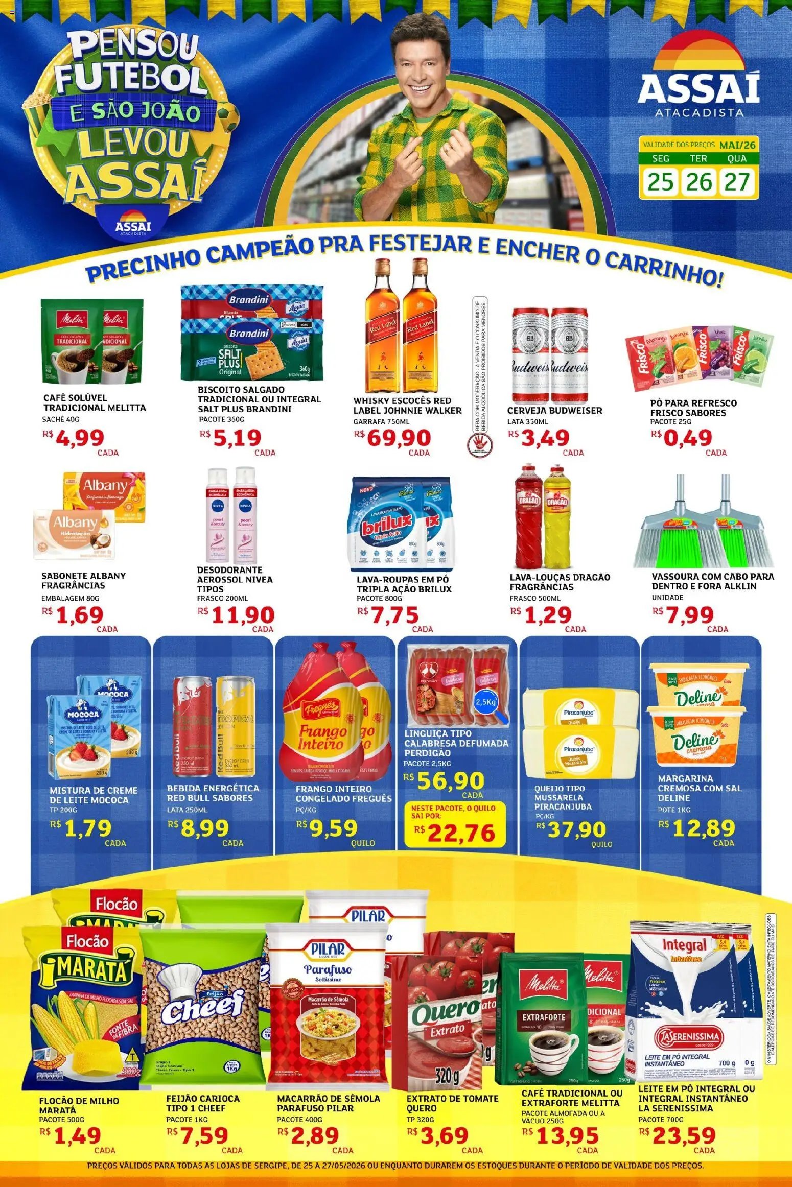 Assaí Atacadista folheto a partir de 25/05/2026 Assaí Atacadista ofertas - SE (2026-05-25 - 2026-05-27)
