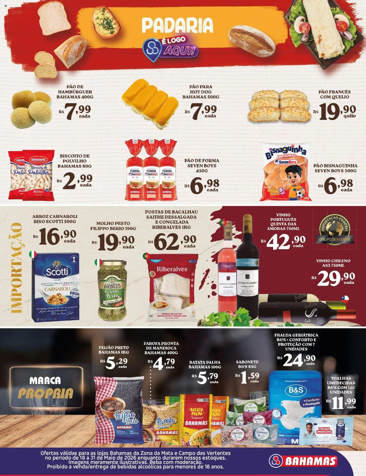 Bahamas Supermercados folheto a partir de 18/05/2026 Bahamas Supermercados ofertas da Quinzena (2026-05-18 - 2026-05-30)
