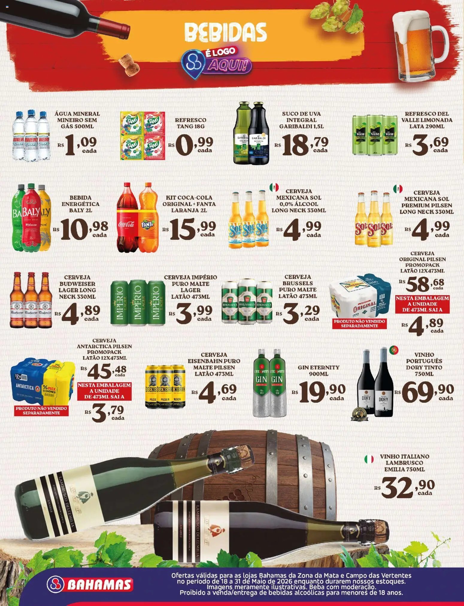 Bahamas Supermercados folheto a partir de 18/05/2026 Bahamas Supermercados ofertas da Quinzena (2026-05-18 - 2026-05-30)