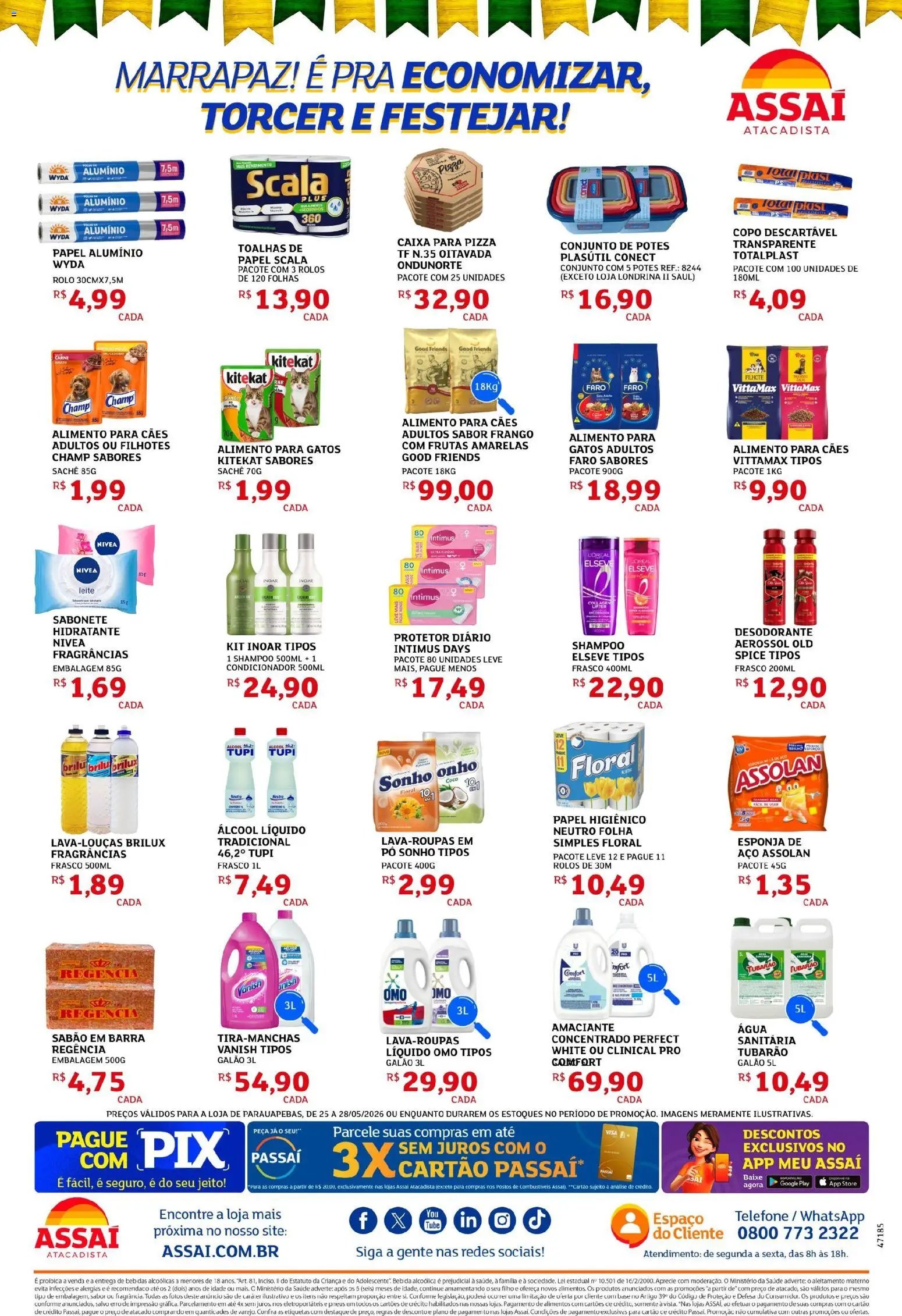 Assaí Atacadista folheto a partir de 25/05/2026 Assaí Atacadista ofertas - PA (2026-05-25 - 2026-05-28)