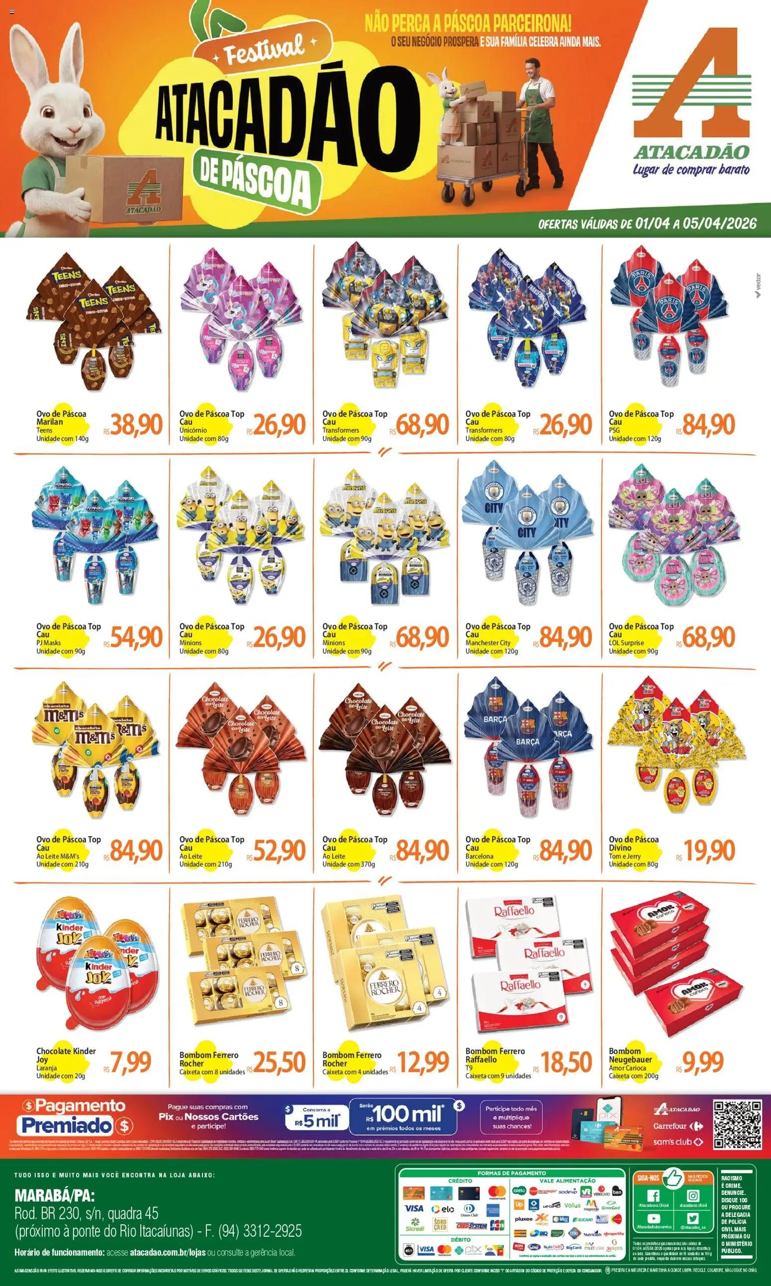 Atacadão folheto a partir de 01/04/2026 Atacadão ofertas - PA (2026-04-01 - 2026-04-05)