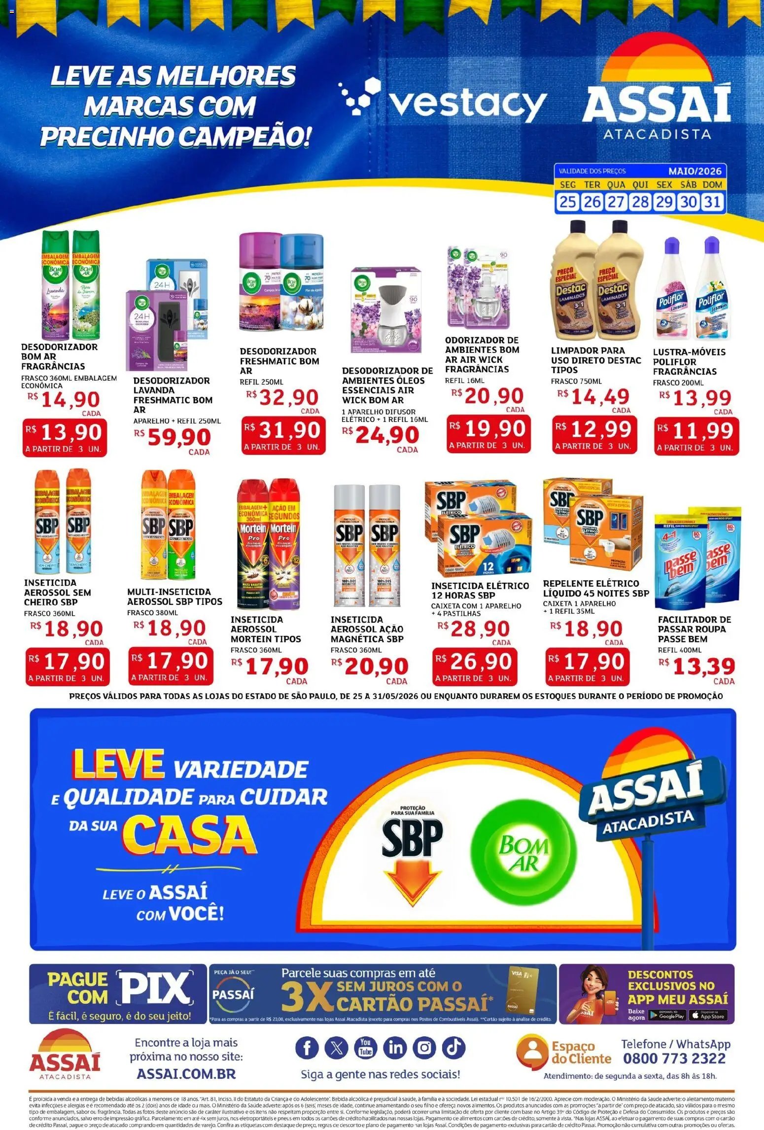 Assaí Atacadista folheto a partir de 25/05/2026 Assaí Atacadista ofertas - SP (2026-05-25 - 2026-05-31)