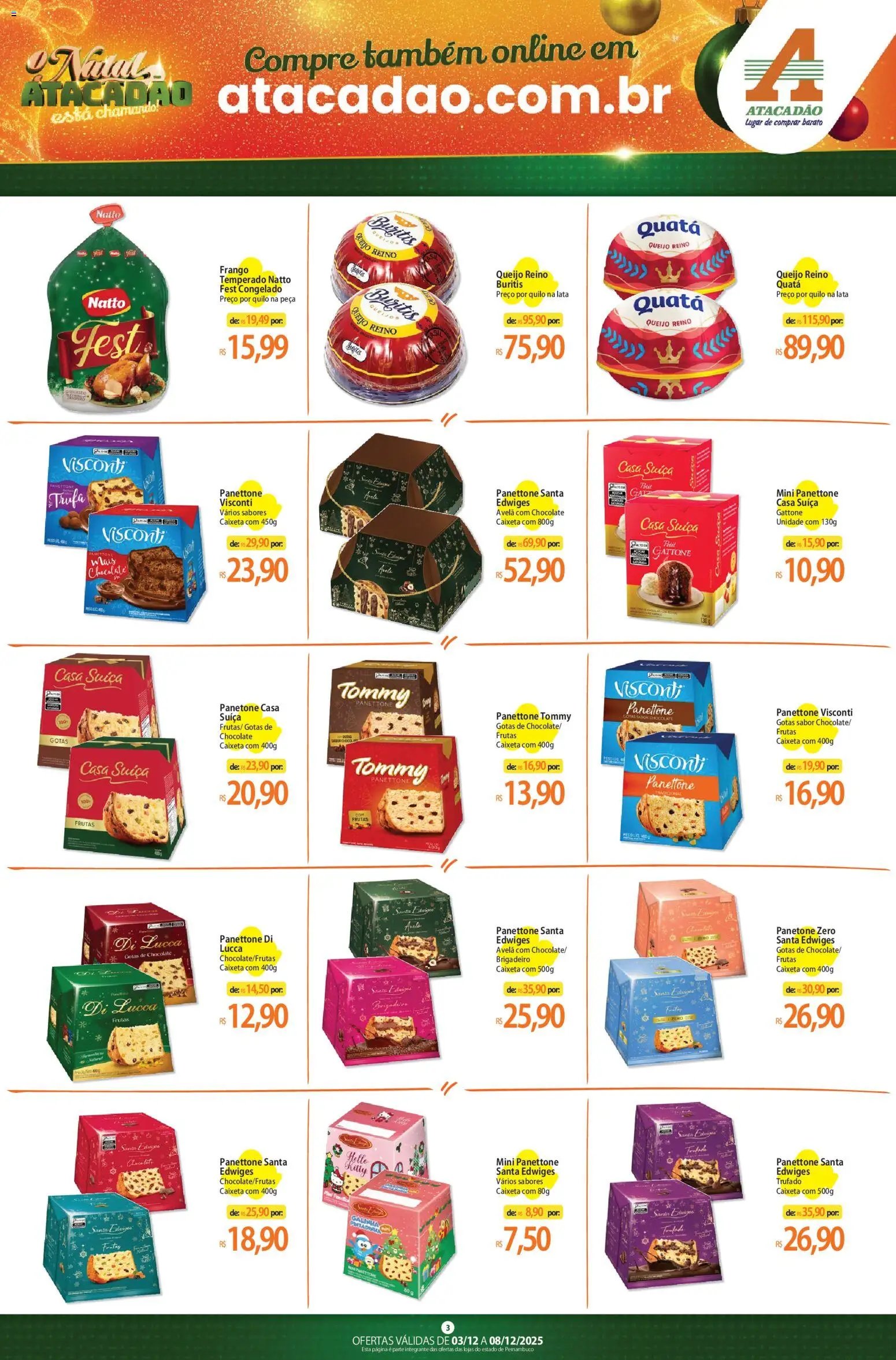 Atacadão folheto a partir de 03/12/2025 Ofertas - PE (2025-12-03 - 2025-12-08)