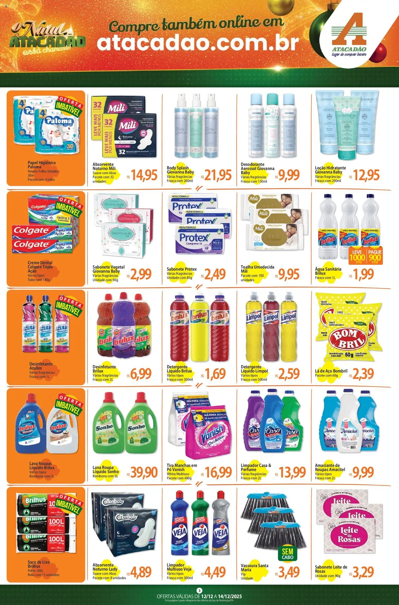 Atacadão folheto a partir de 12/12/2025 Ofertas - PA (2025-12-12 - 2025-12-14)