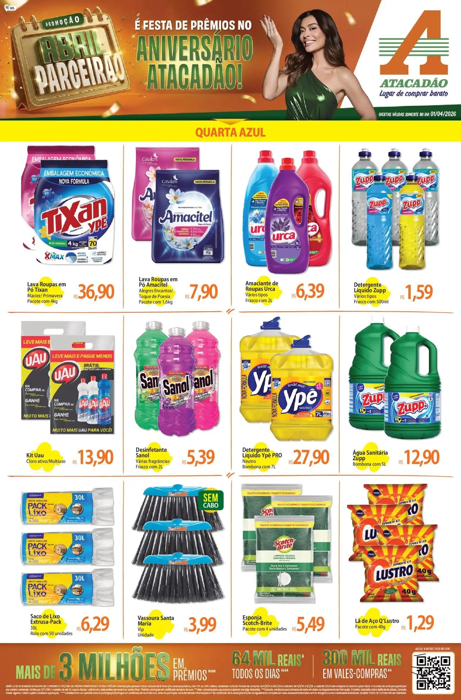 Atacadão folheto a partir de 01/04/2026 Atacadão ofertas - MS (2026-04-01 - 2026-04-01)