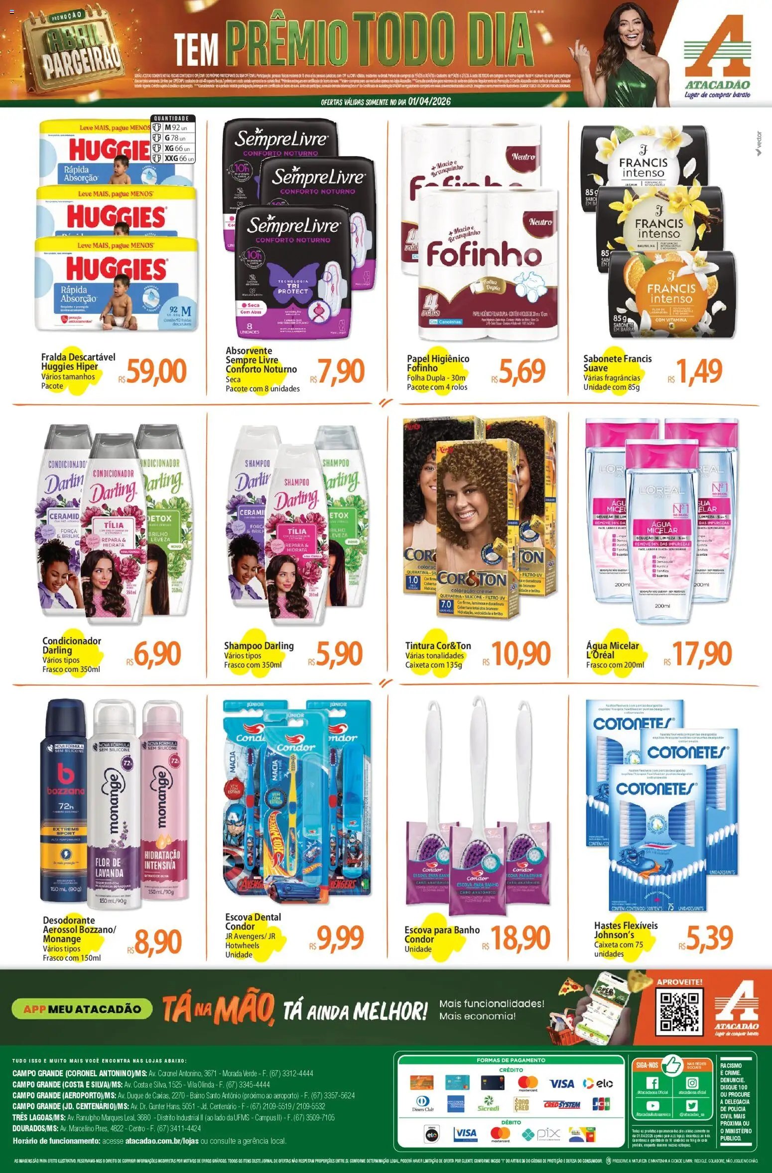 Atacadão folheto a partir de 01/04/2026 Atacadão ofertas - MS (2026-04-01 - 2026-04-01)