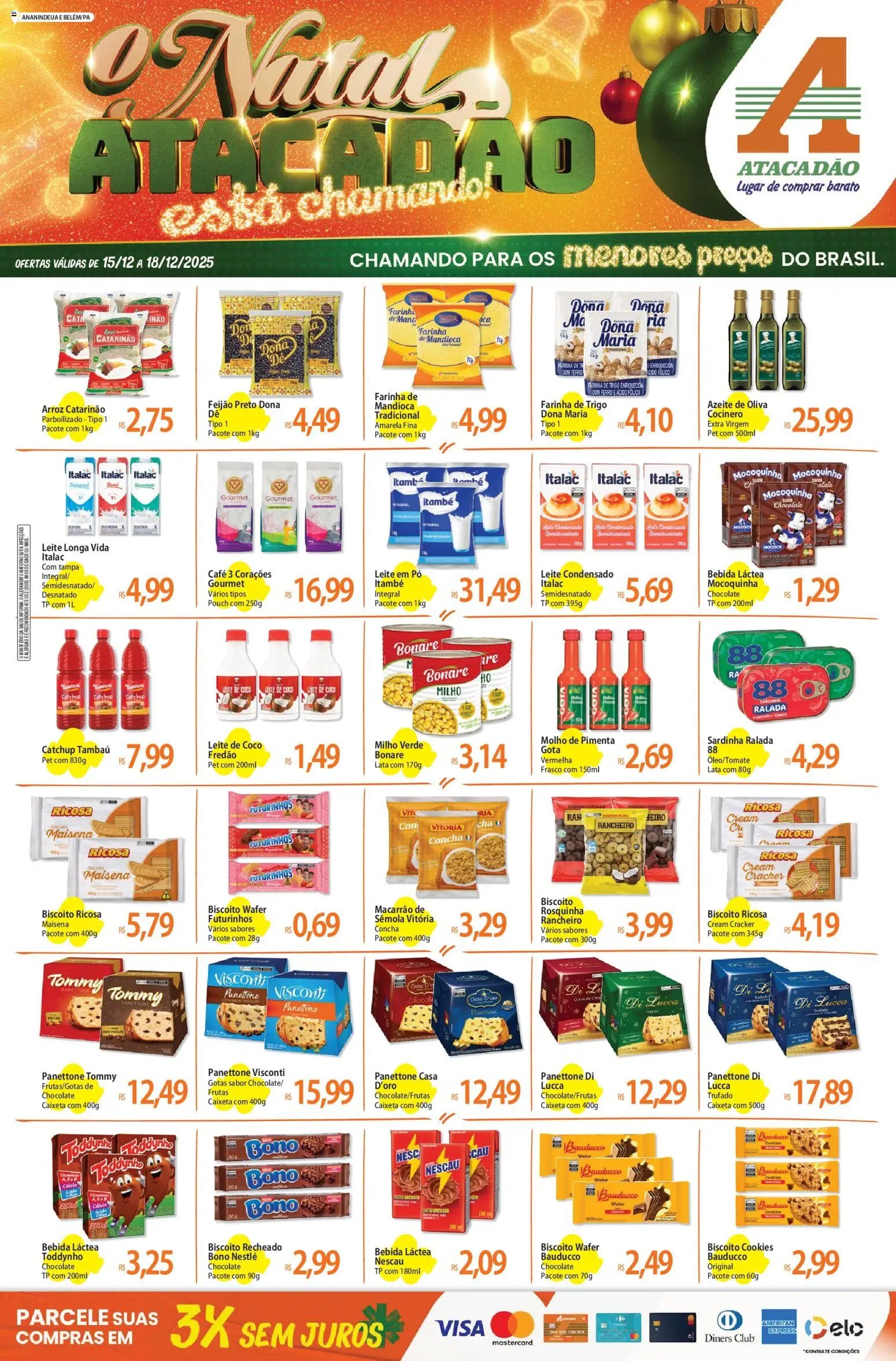 Atacadão folheto a partir de 15/12/2025 Ofertas - PA (2025-12-15 - 2025-12-18)