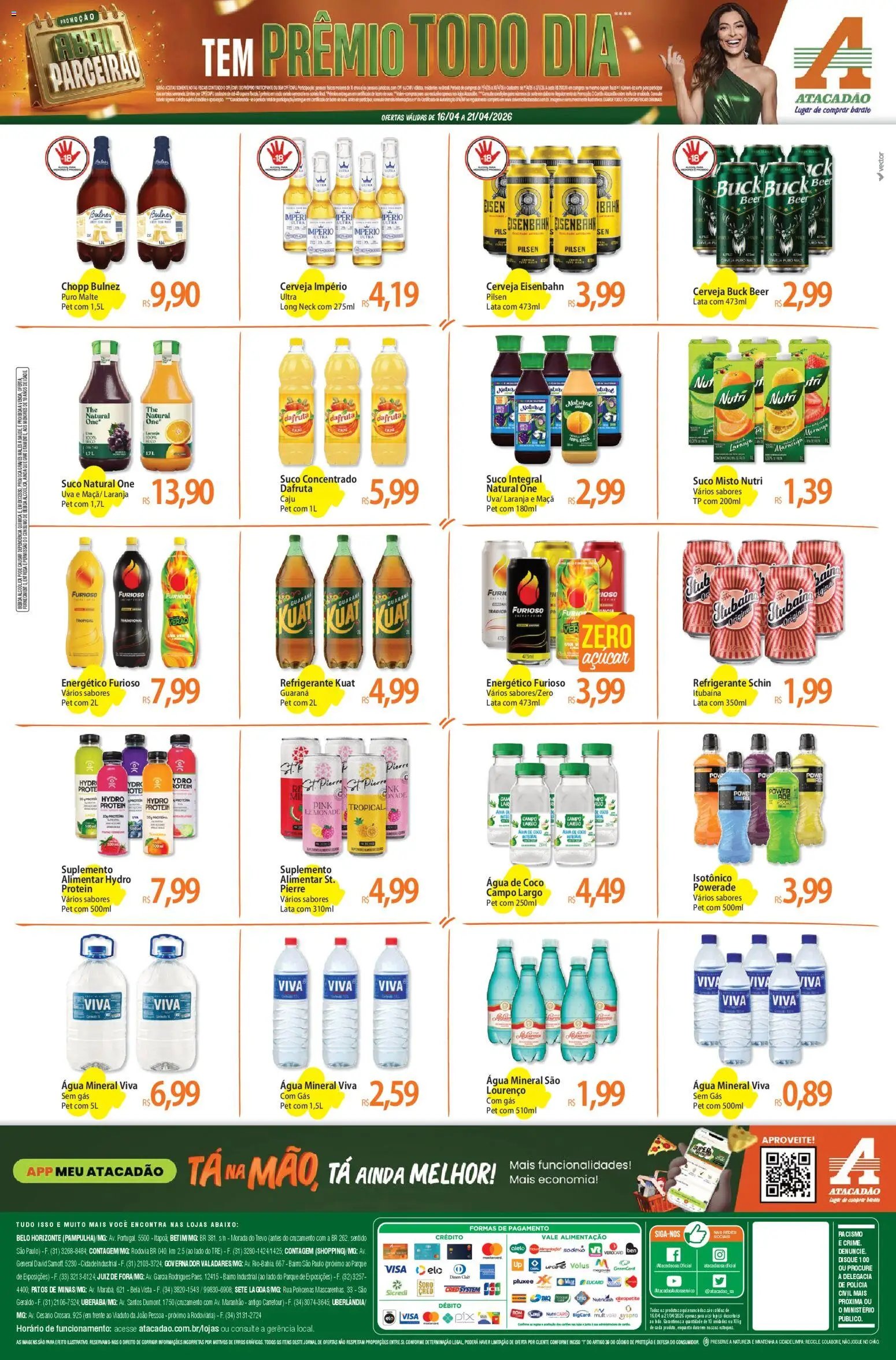 Atacadão folheto a partir de 16/04/2026 Atacadão ofertas - MG (2026-04-16 - 2026-04-21)
