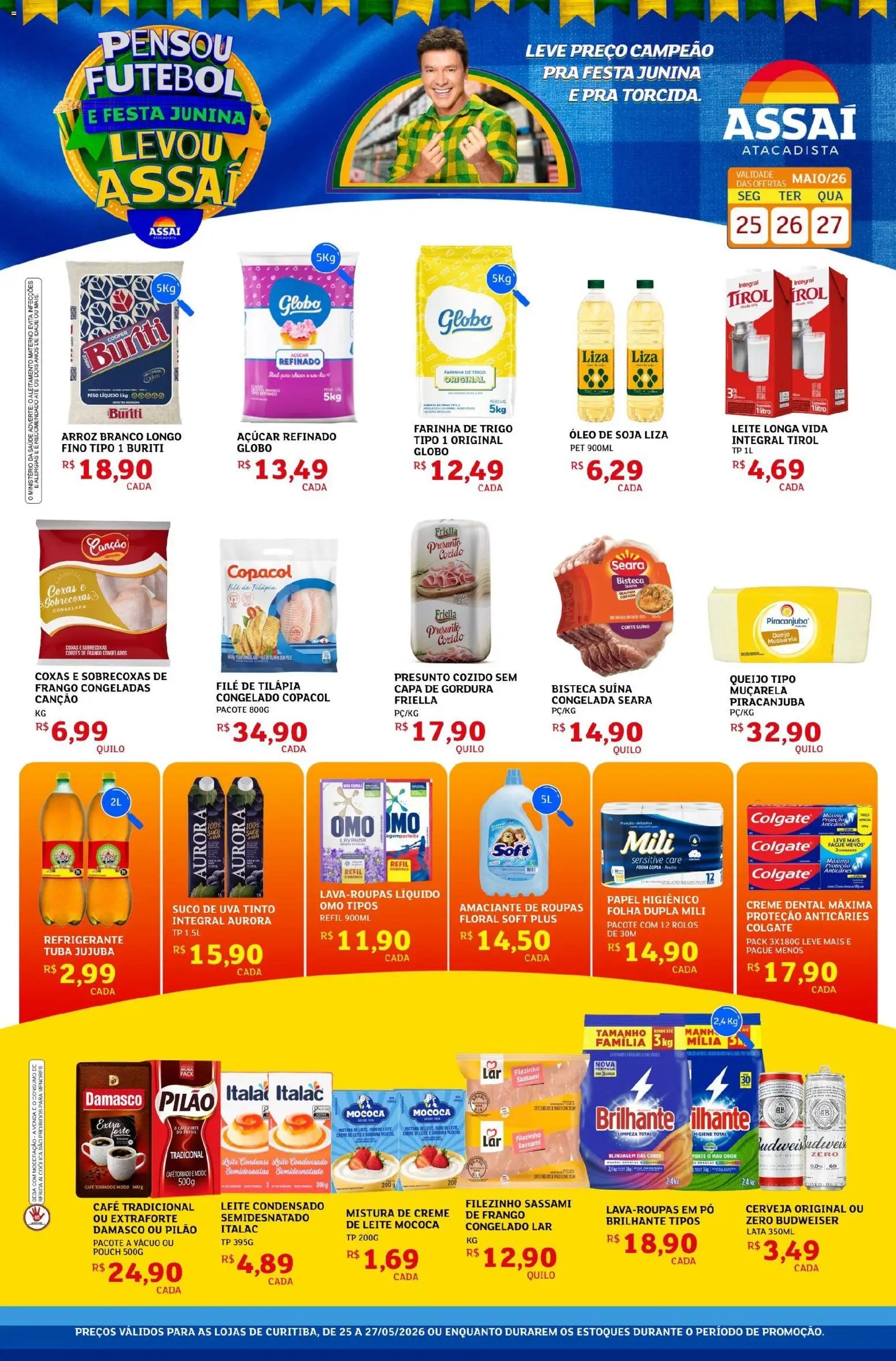 Assaí Atacadista folheto a partir de 25/05/2026 Assaí Atacadista ofertas - PR (2026-05-25 - 2026-05-27)