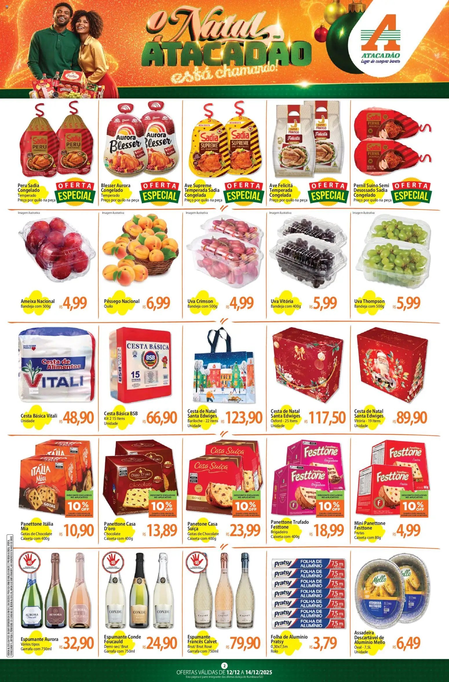 Atacadão folheto a partir de 12/12/2025 Ofertas - GO (2025-12-12 - 2025-12-14)