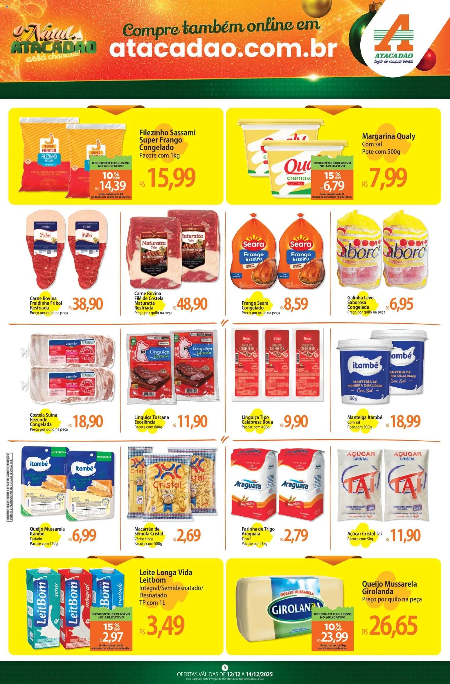 Atacadão folheto a partir de 12/12/2025 Ofertas - GO (2025-12-12 - 2025-12-14)