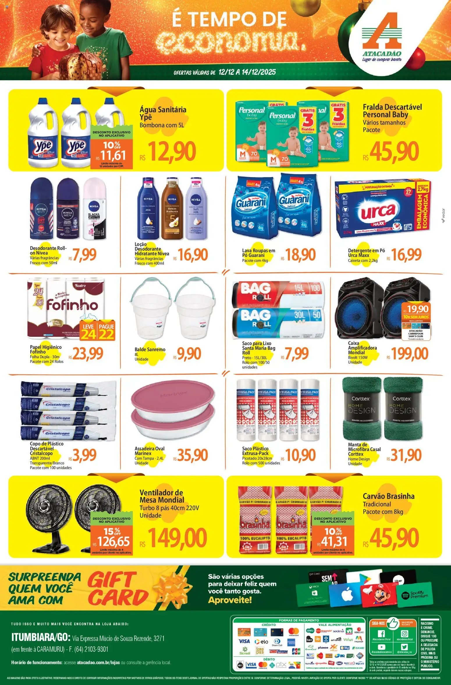 Atacadão folheto a partir de 12/12/2025 Ofertas - GO (2025-12-12 - 2025-12-14)