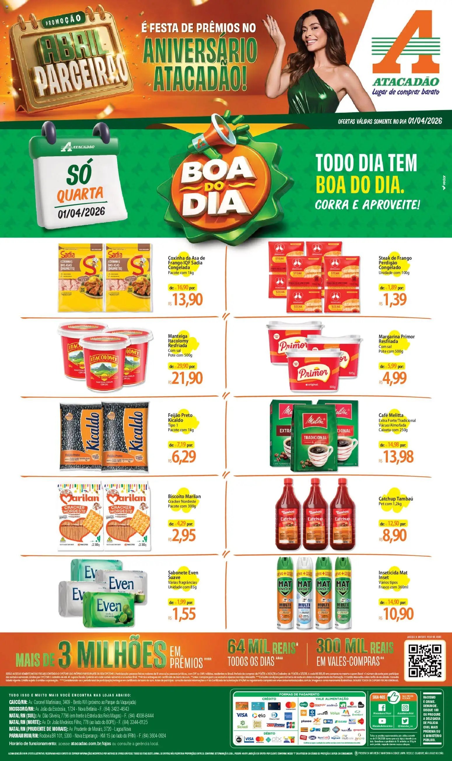 Atacadão folheto a partir de 01/04/2026 Atacadão ofertas - RN (2026-04-01 - 2026-04-01)