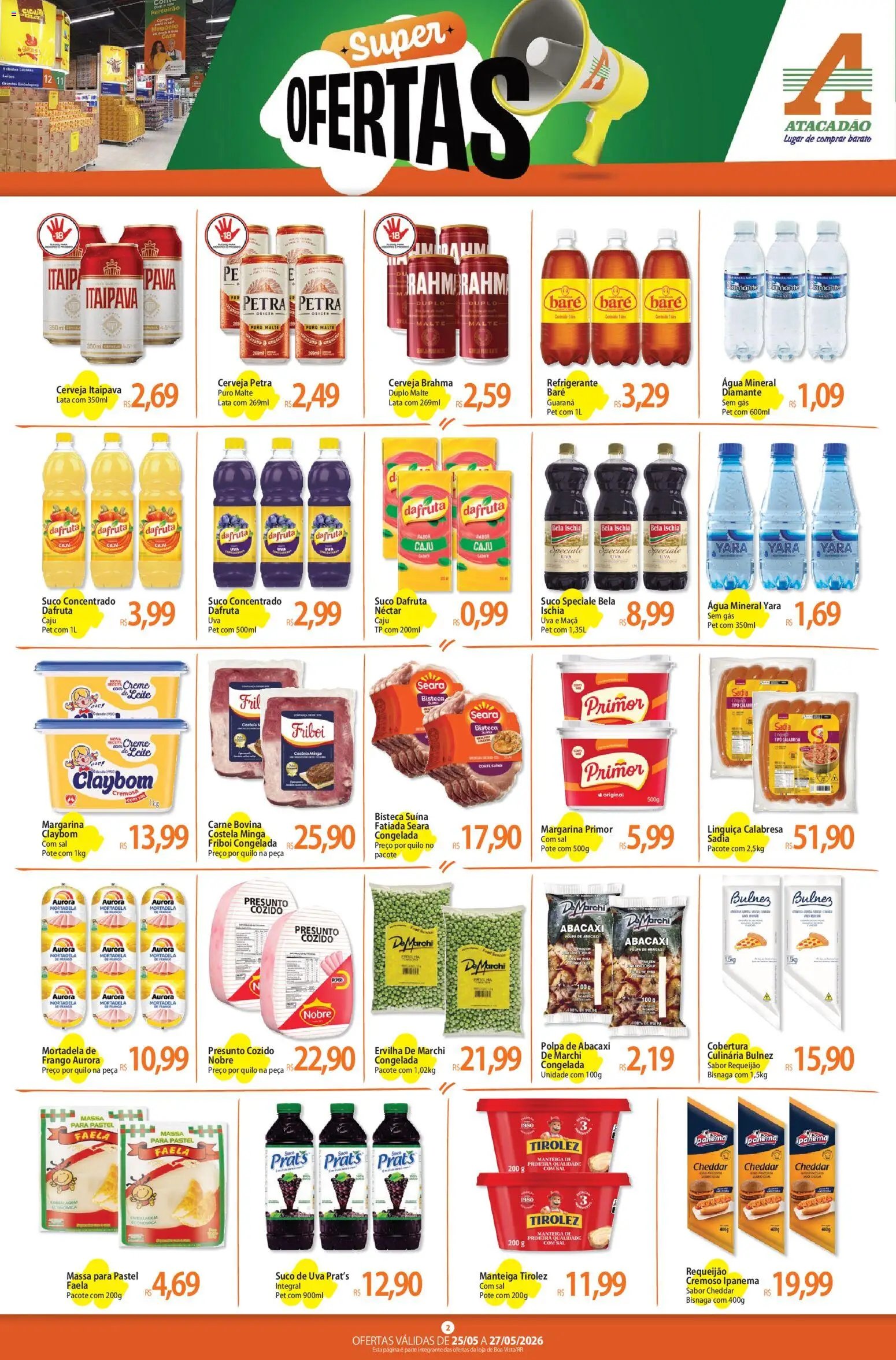 Atacadão folheto a partir de 25/05/2026 Atacadão ofertas - RR (2026-05-25 - 2026-05-27)