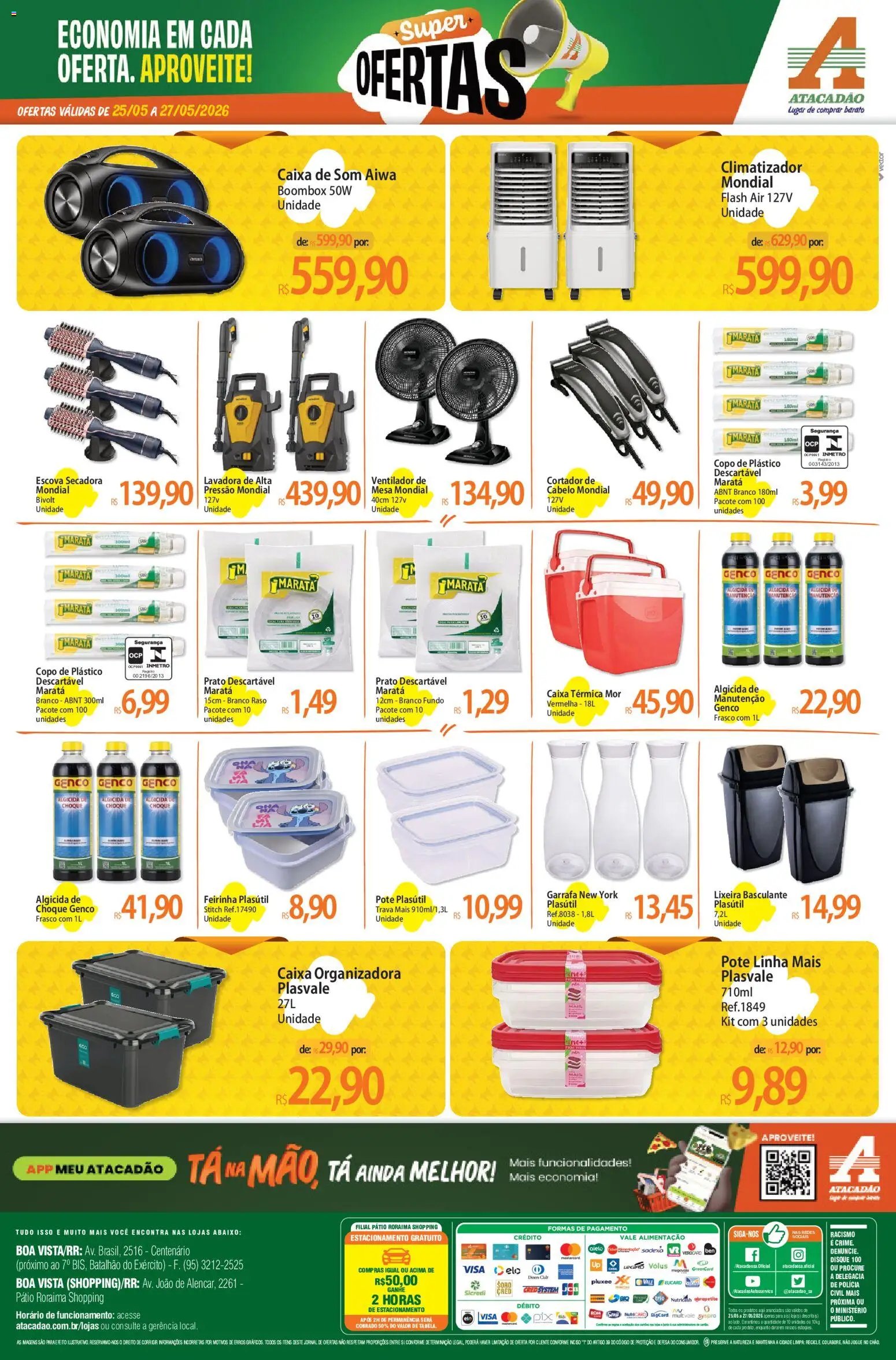 Atacadão folheto a partir de 25/05/2026 Atacadão ofertas - RR (2026-05-25 - 2026-05-27)