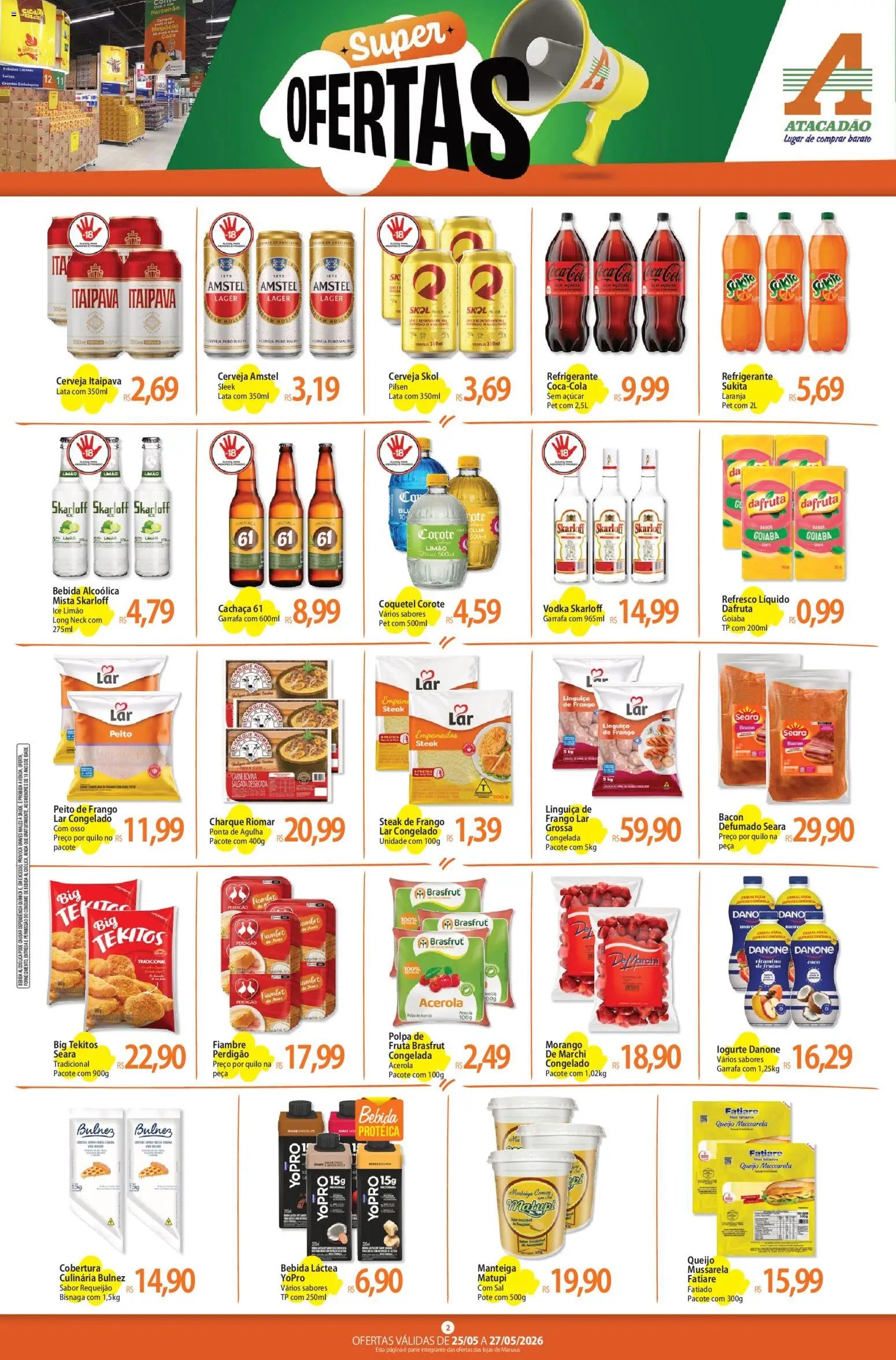 Atacadão folheto a partir de 25/05/2026 Atacadão ofertas - AM (2026-05-25 - 2026-05-27)