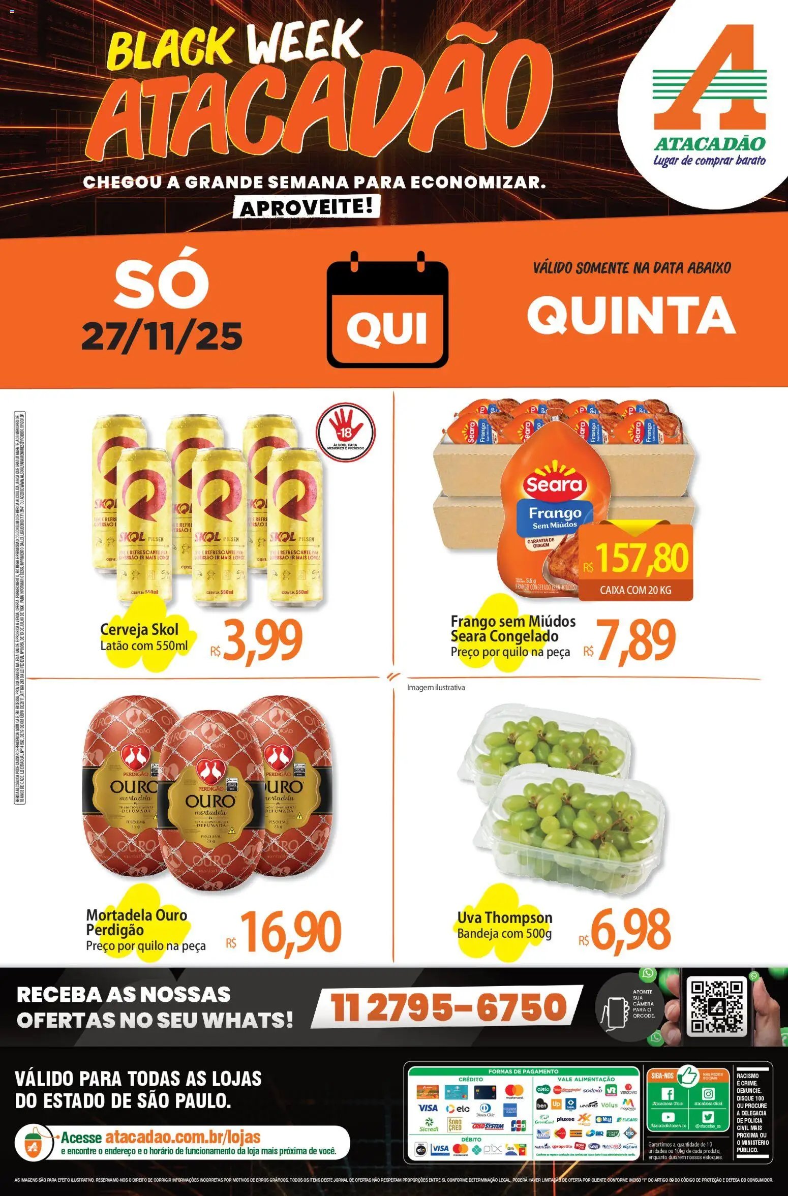 Atacadão folheto a partir de 27/11/2025 Ofertas - SP (2025-11-27 - 2025-11-27)