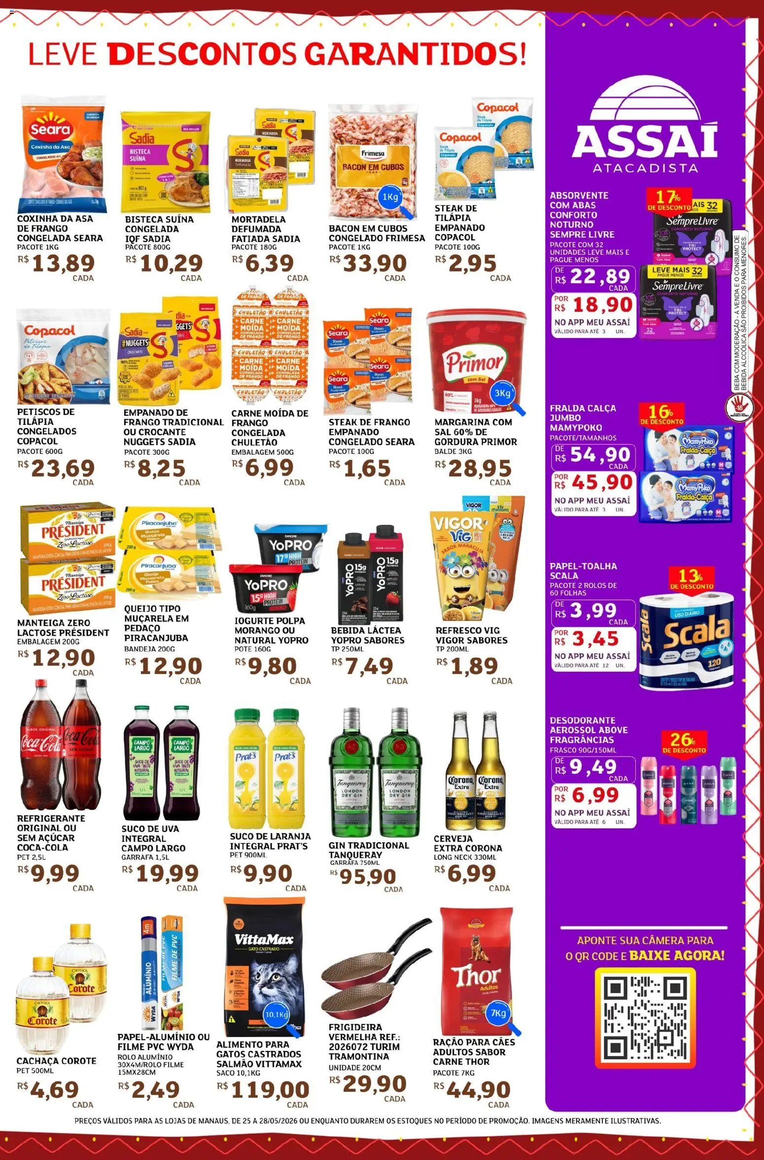 Assaí Atacadista folheto a partir de 25/05/2026 Assaí Atacadista ofertas - AM (2026-05-25 - 2026-05-28)