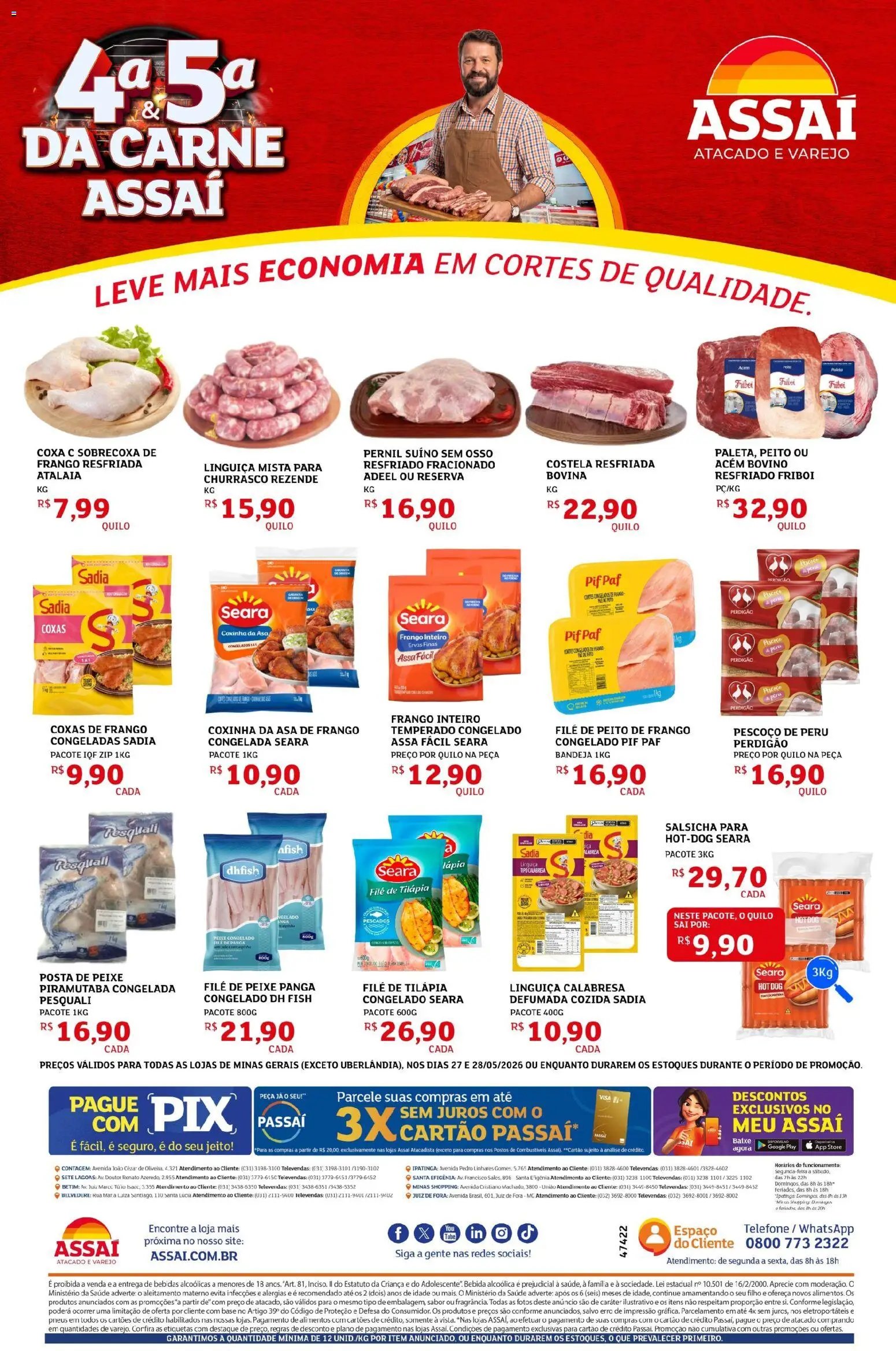Assaí Atacadista folheto a partir de 27/05/2026 Assaí Atacadista ofertas - MG (2026-05-27 - 2026-05-28)